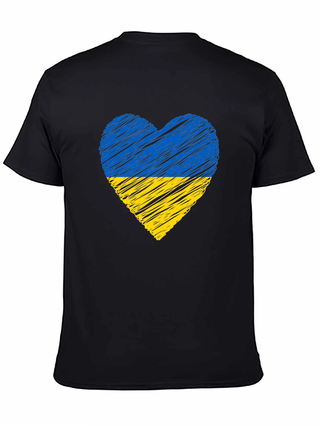Ukraine Flag Heart T-Shirt
