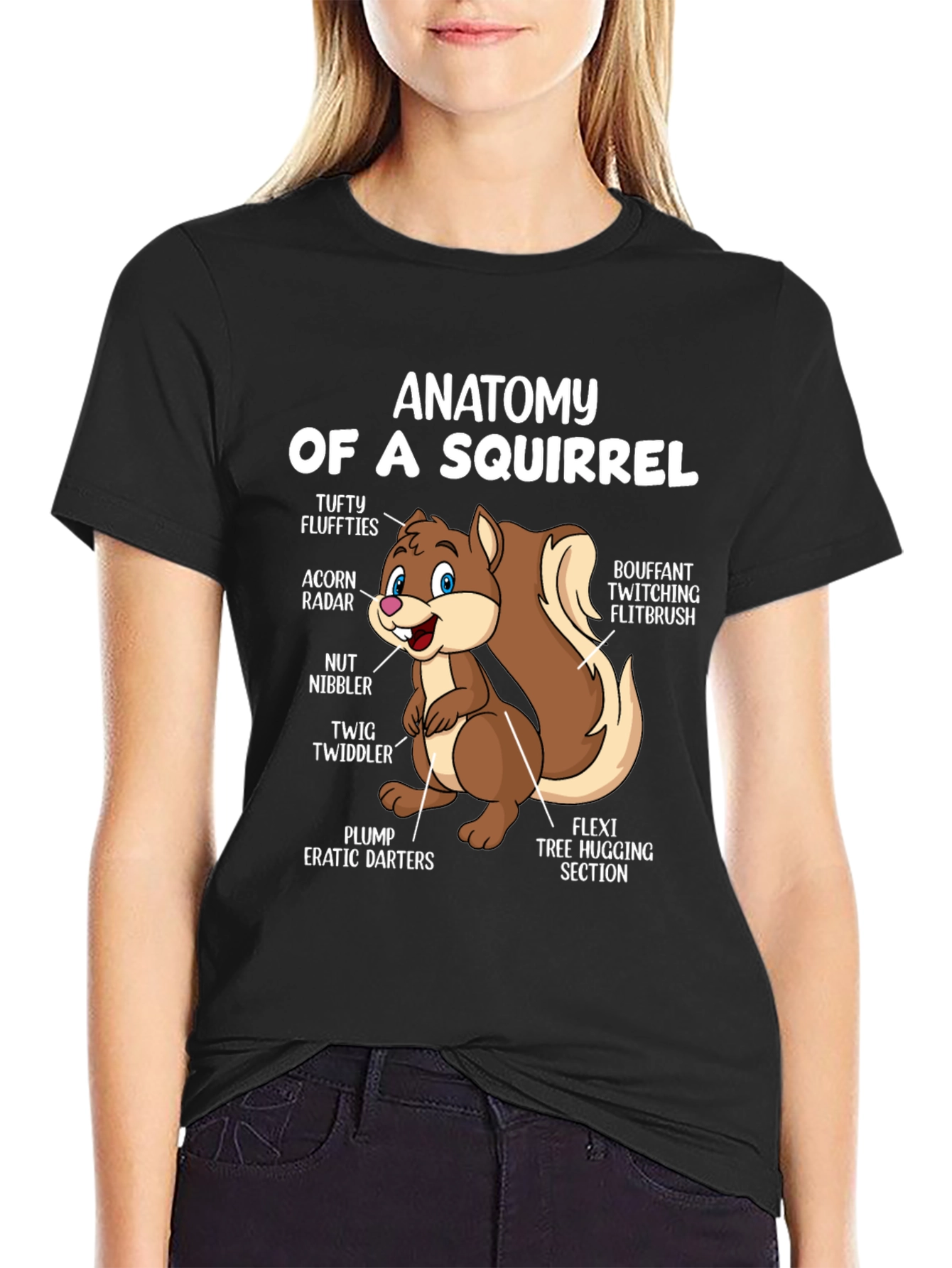 Anatomy of a Squirrel T-Shirt - Funny Animal Tee