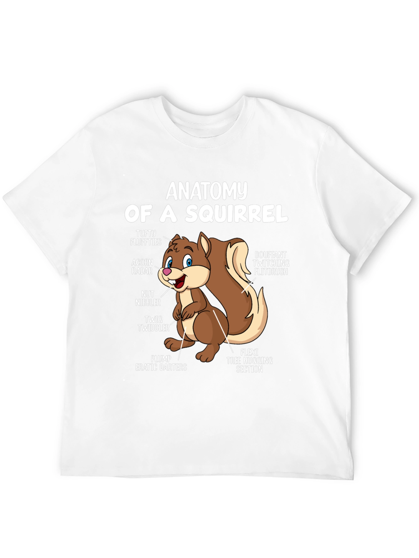 Anatomy of a Squirrel T-Shirt - Funny Animal Tee