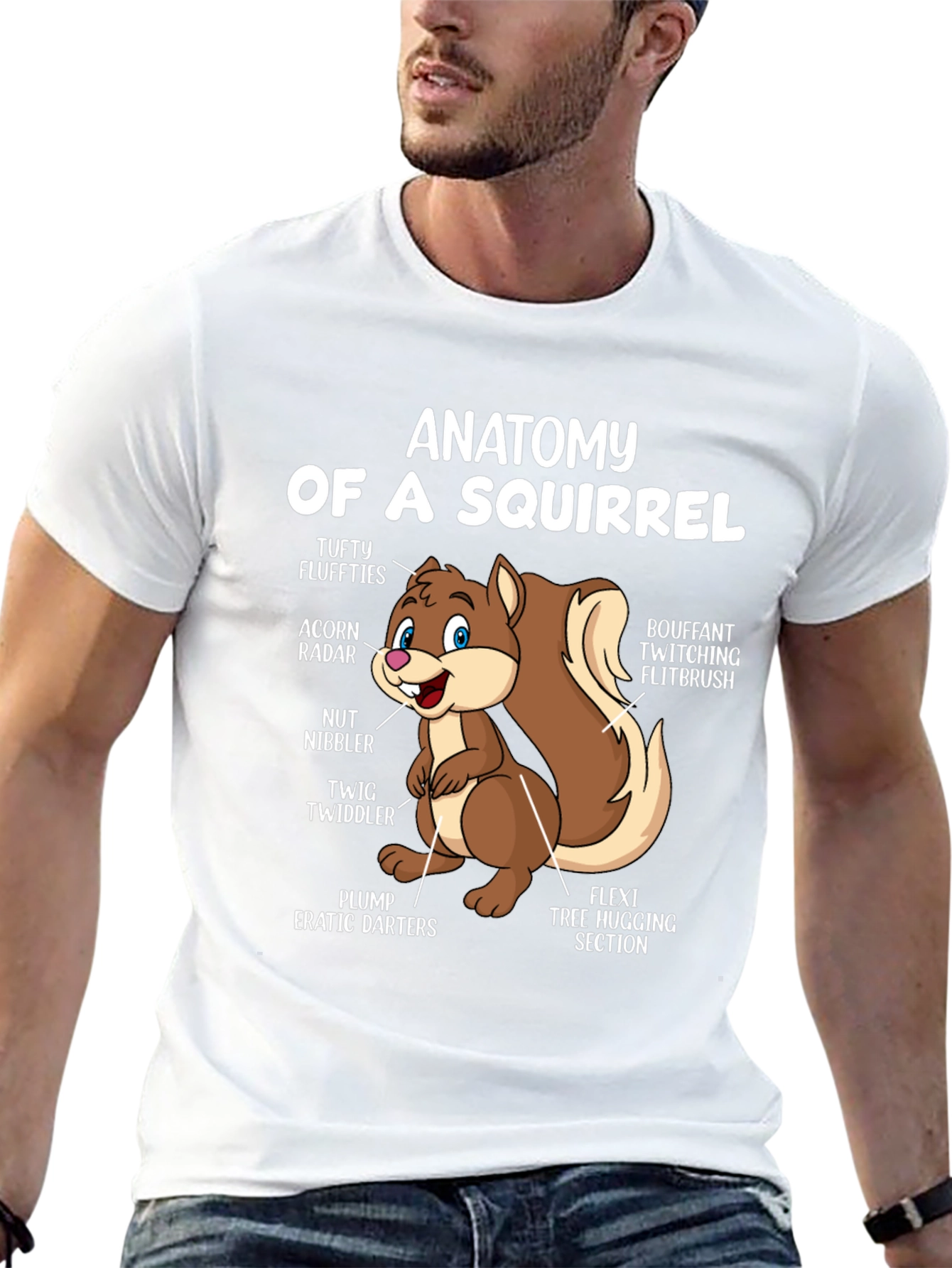 Anatomy of a Squirrel T-Shirt - Funny Animal Tee