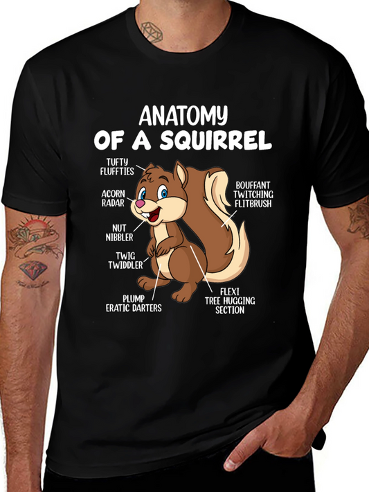 Anatomy of a Squirrel T-Shirt - Funny Animal Tee