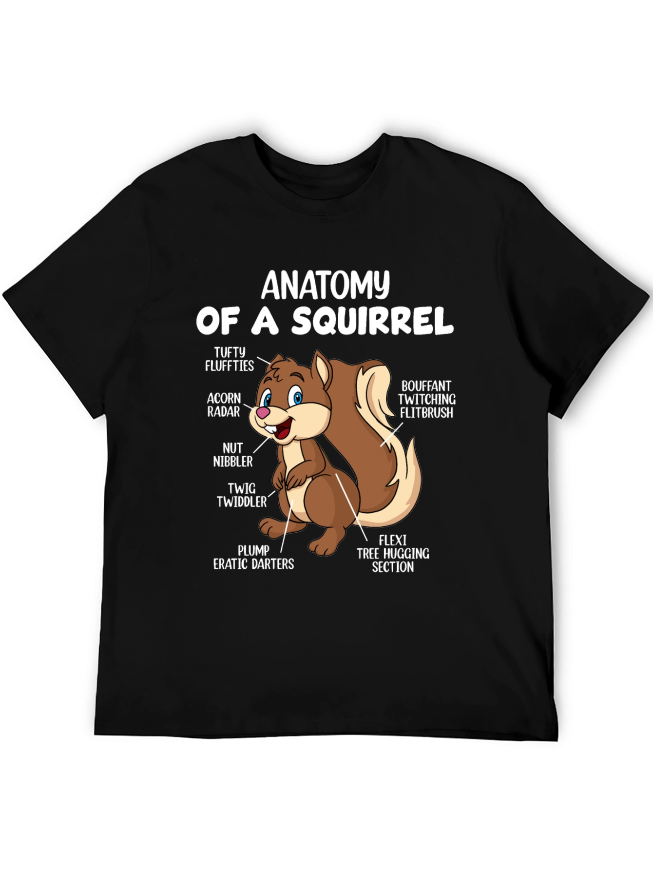 Anatomy of a Squirrel T-Shirt - Funny Animal Tee