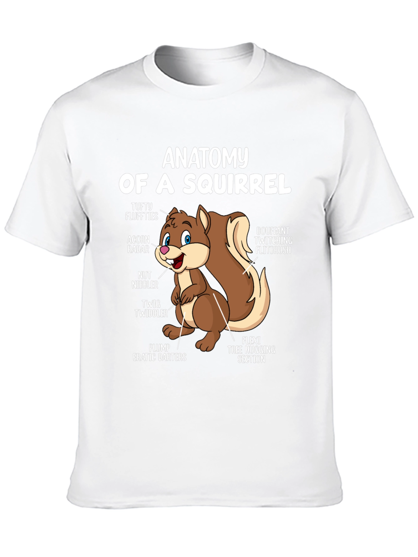 Anatomy of a Squirrel T-Shirt - Funny Animal Tee