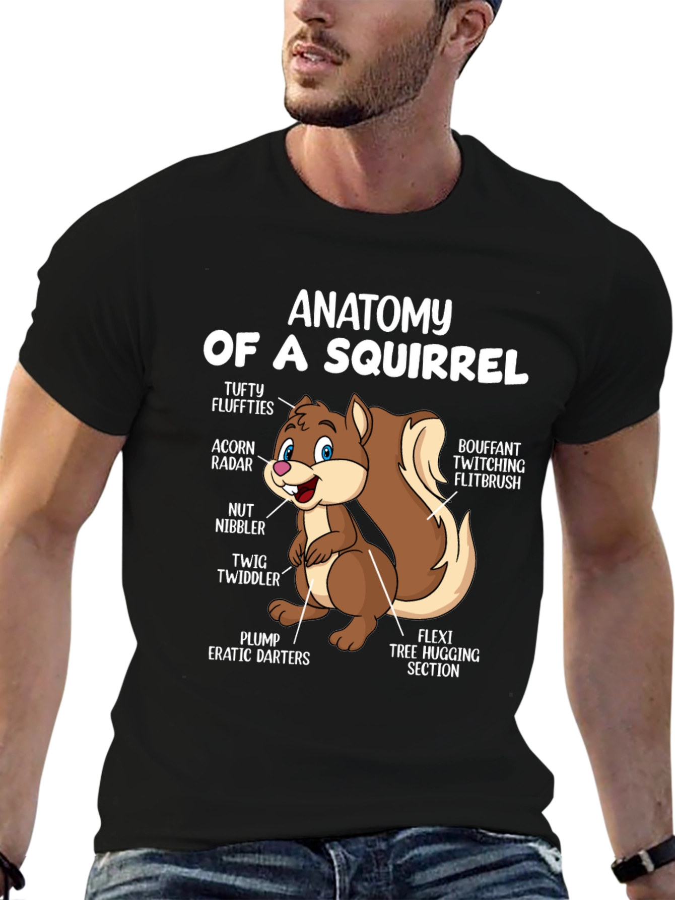 Anatomy of a Squirrel T-Shirt - Funny Animal Tee
