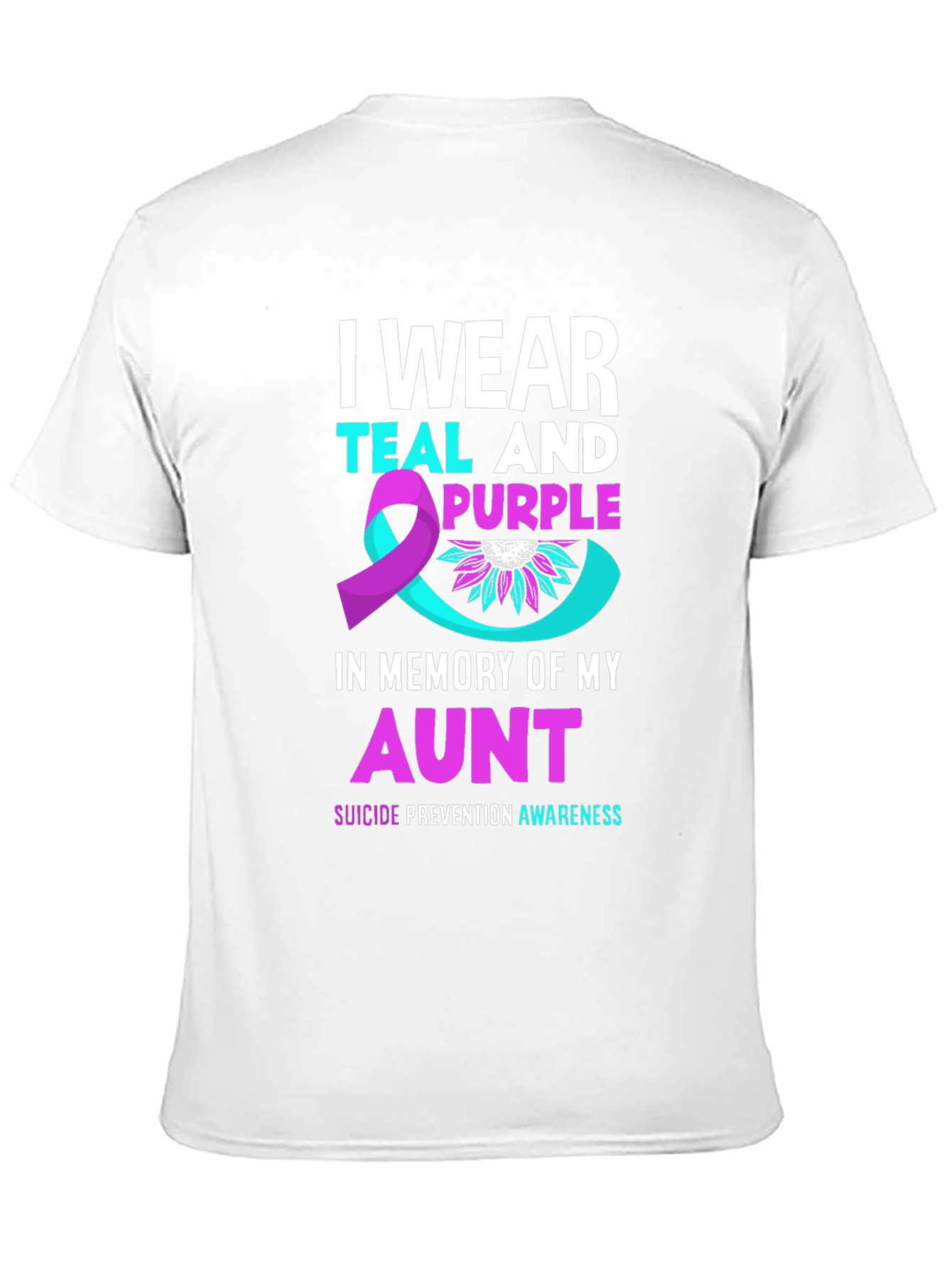 Teal and Purple Suicide Prevention Awareness T-Shirt