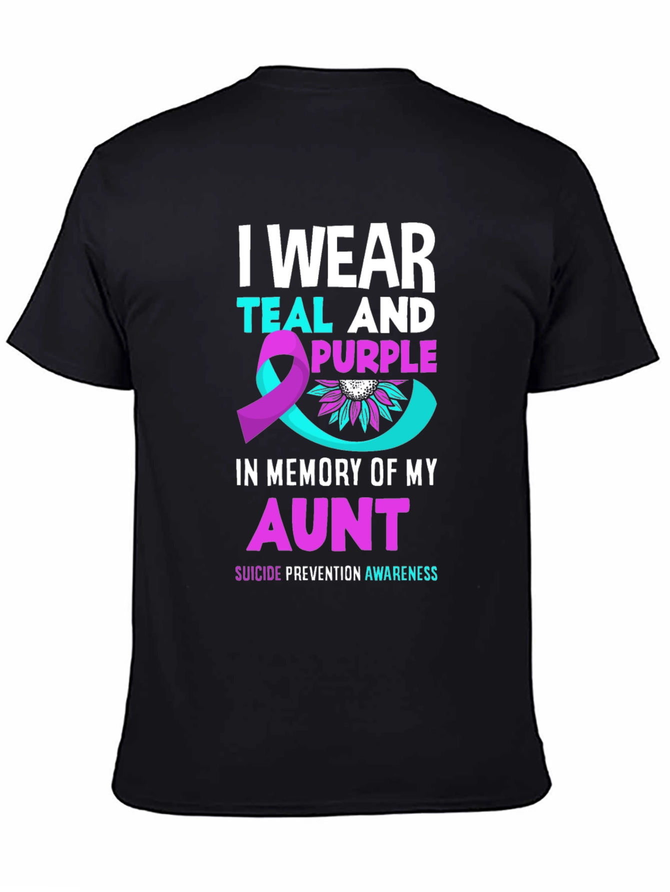 Teal and Purple Suicide Prevention Awareness T-Shirt