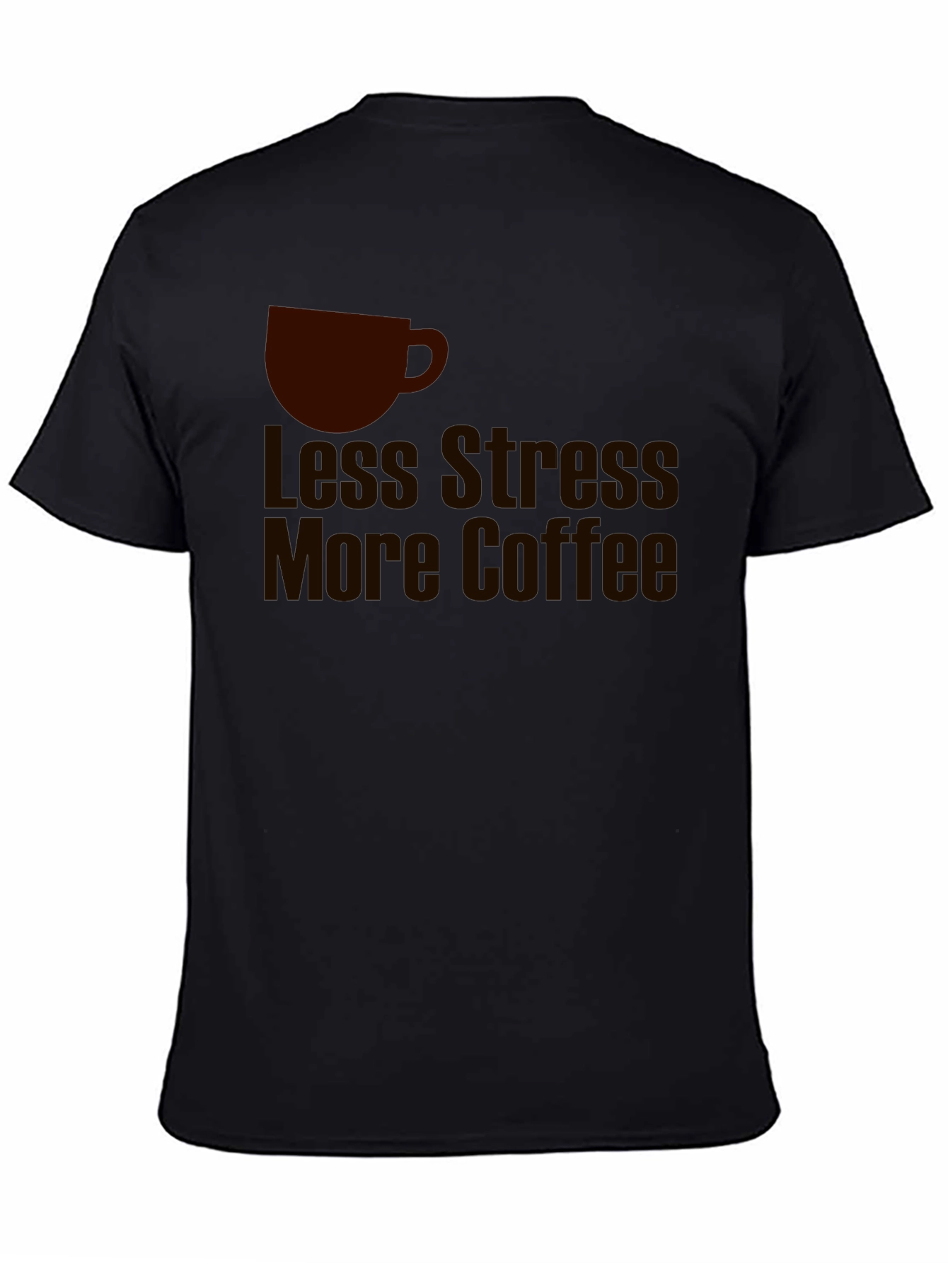 Less Stress More Coffee Graphic T-Shirt
