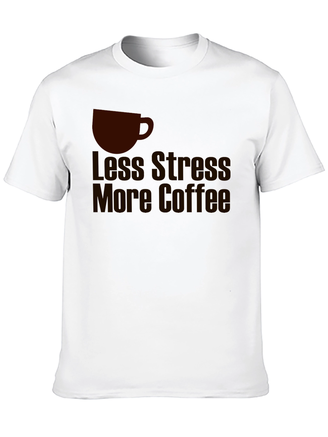 Less Stress More Coffee Graphic T-Shirt