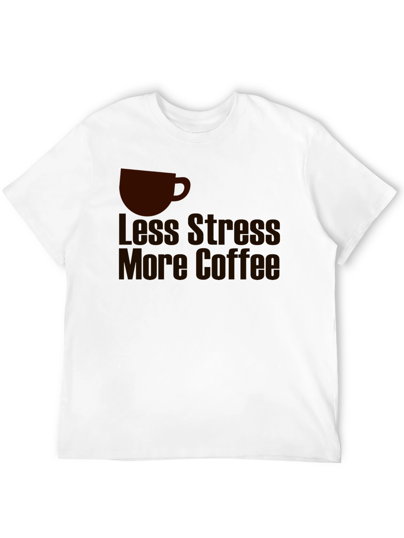 Less Stress More Coffee Graphic T-Shirt