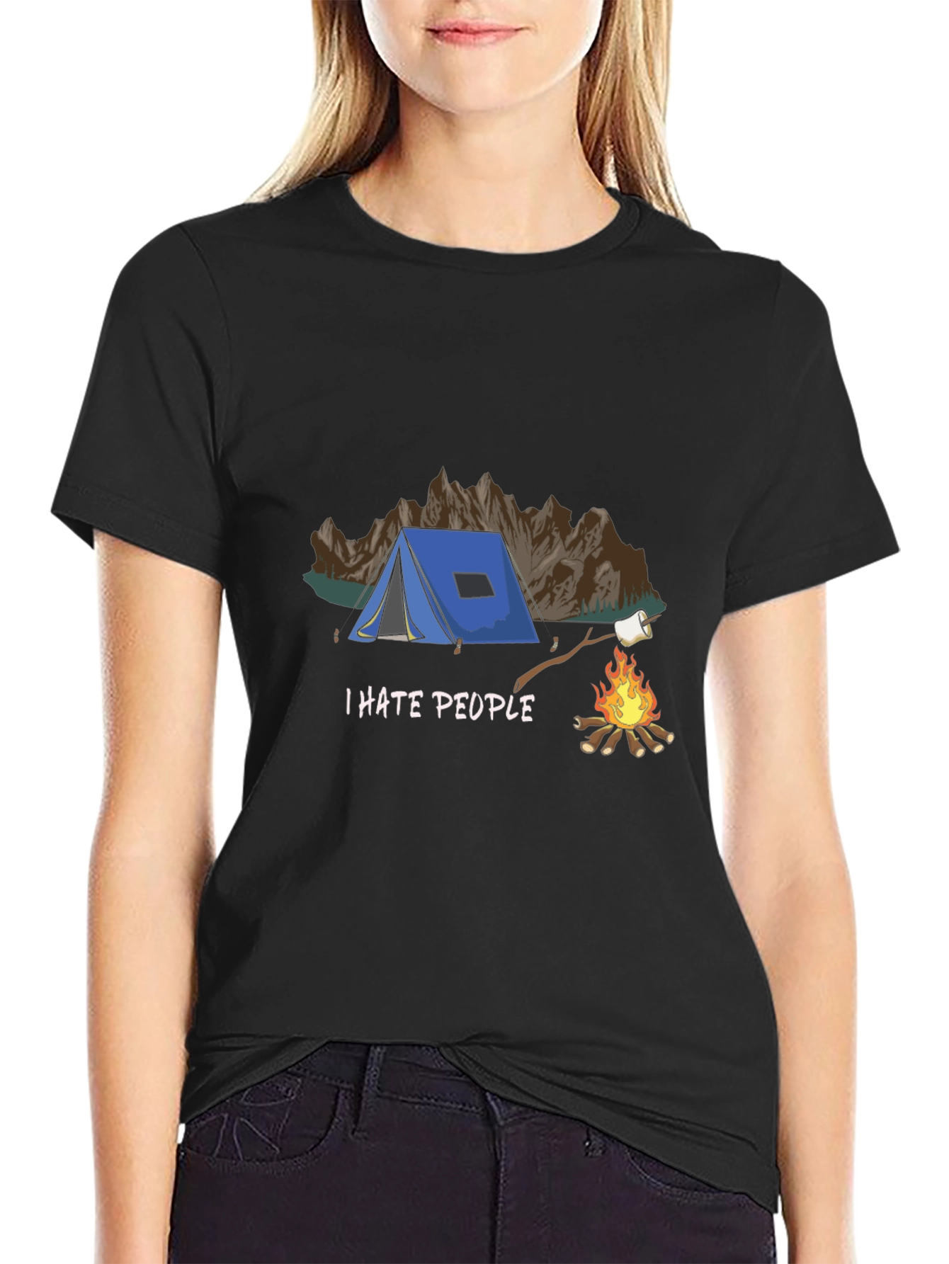 I Hate People Camping T-Shirt