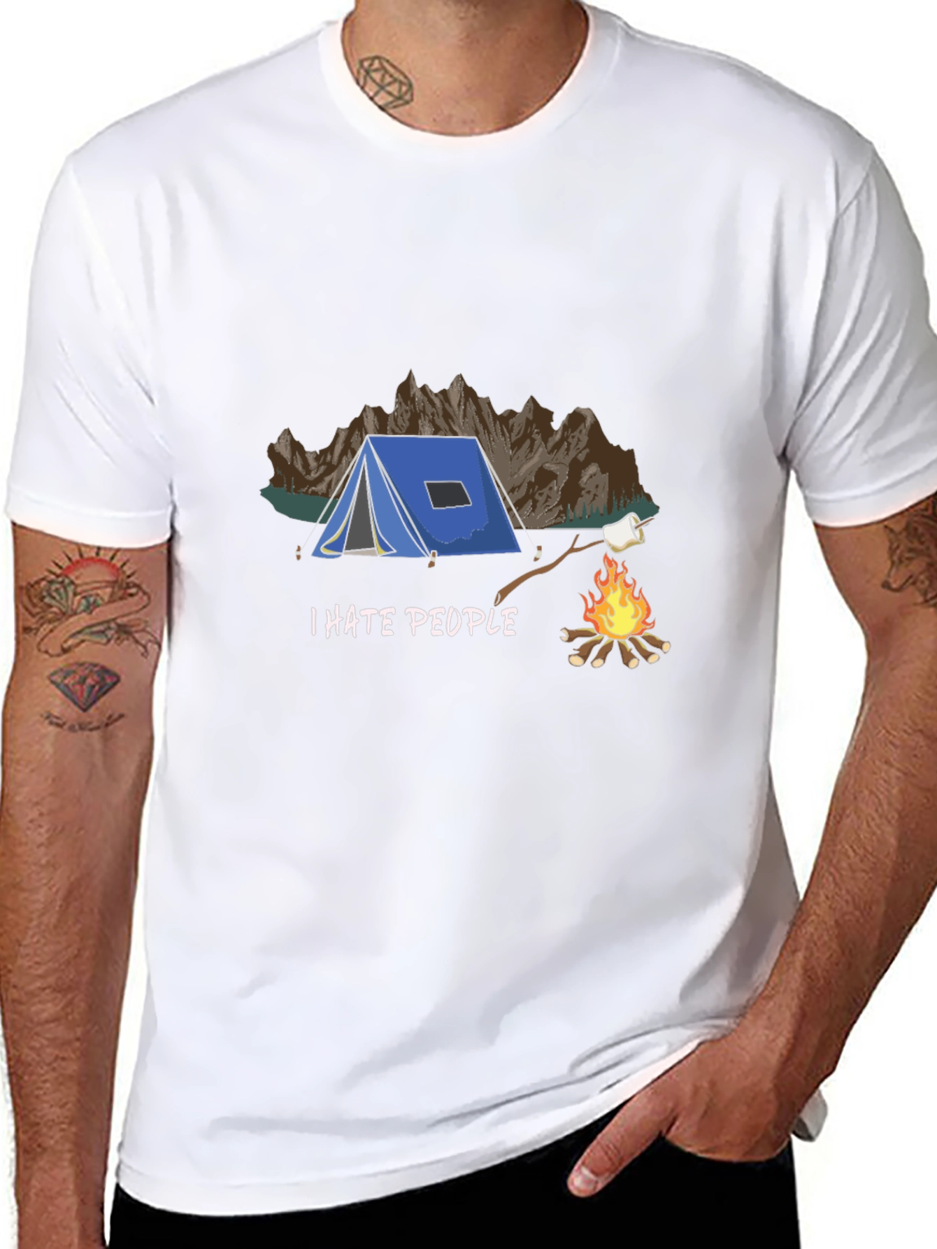 I Hate People Camping T-Shirt