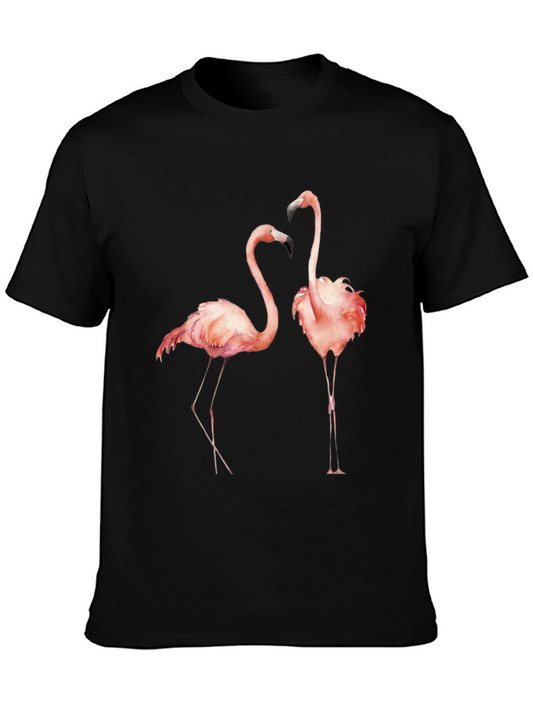 Flamingo Graphic Tee - Stylish Bird Print T-Shirt