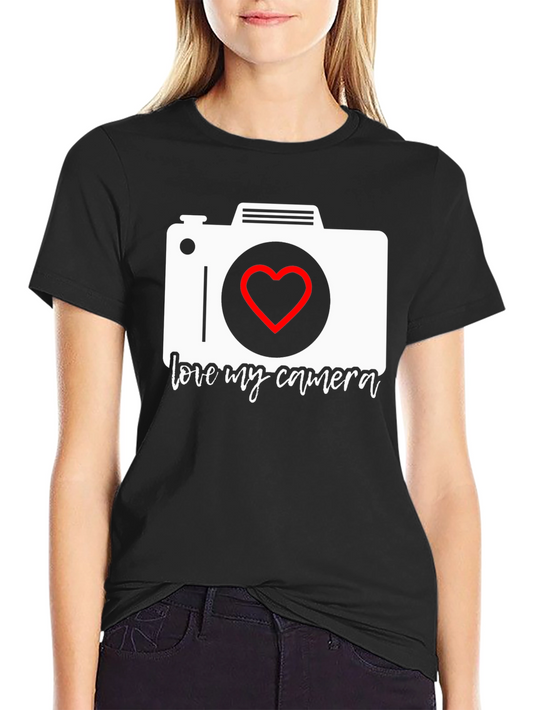 Love My Camera Graphic T-Shirt - Photographer Gift