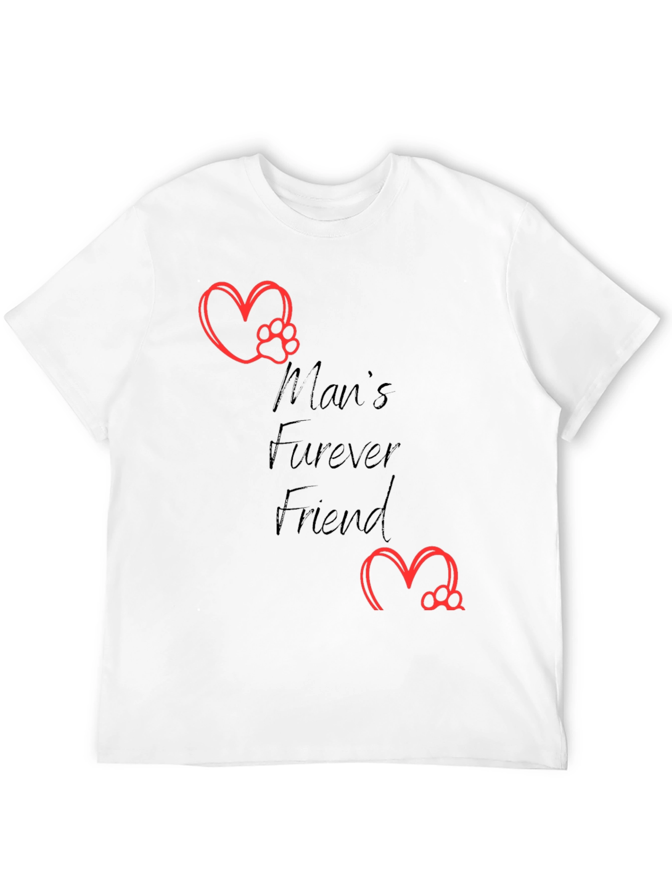 Mans Furever Friend T-Shirt - Pet Lover Tee