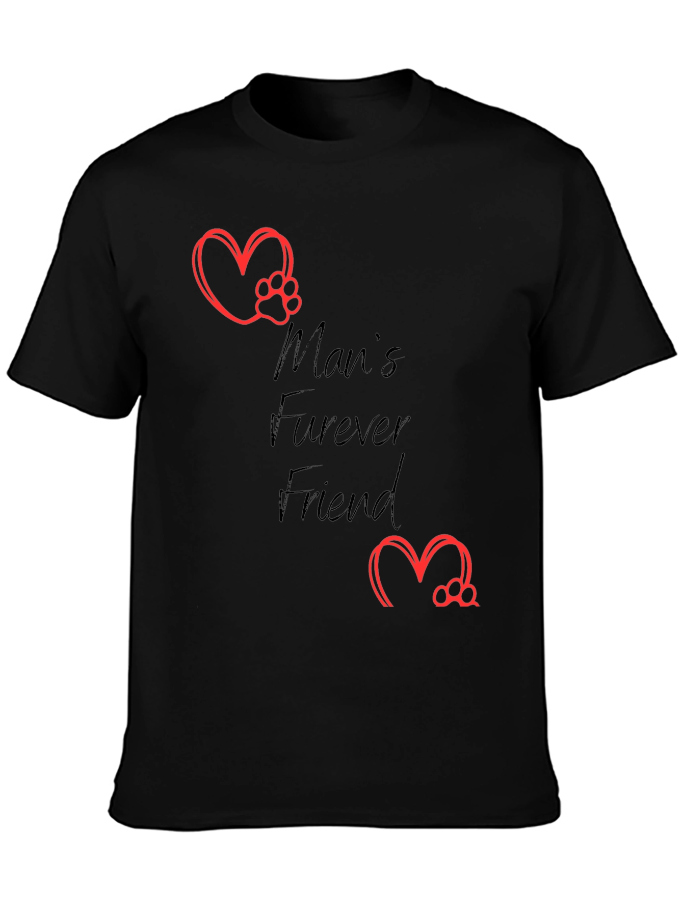 Mans Furever Friend T-Shirt - Pet Lover Tee
