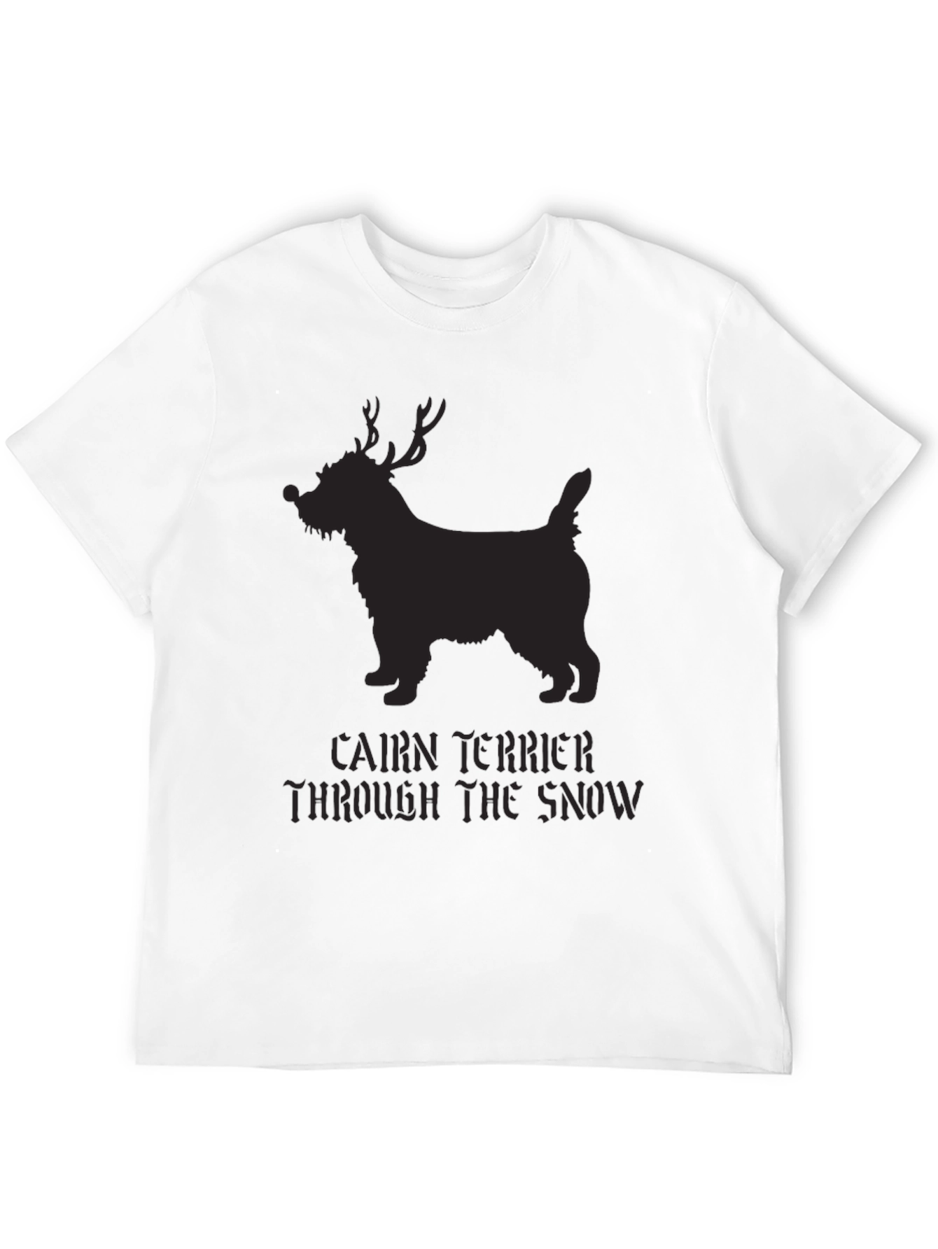 Cairn Terrier Reindeer T-Shirt