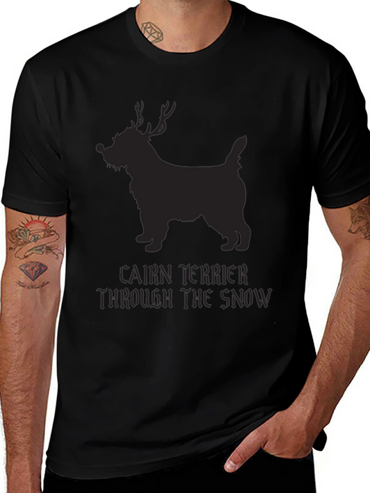 Cairn Terrier Reindeer T-Shirt