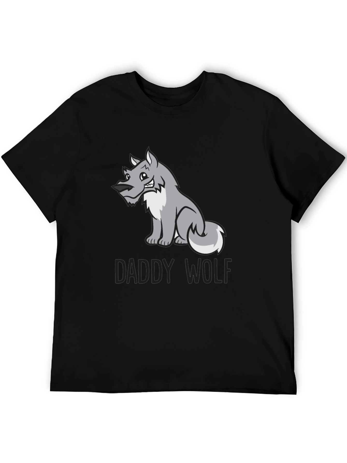 Daddy Wolf Graphic Tee - Soft Cotton Blend T-Shirt