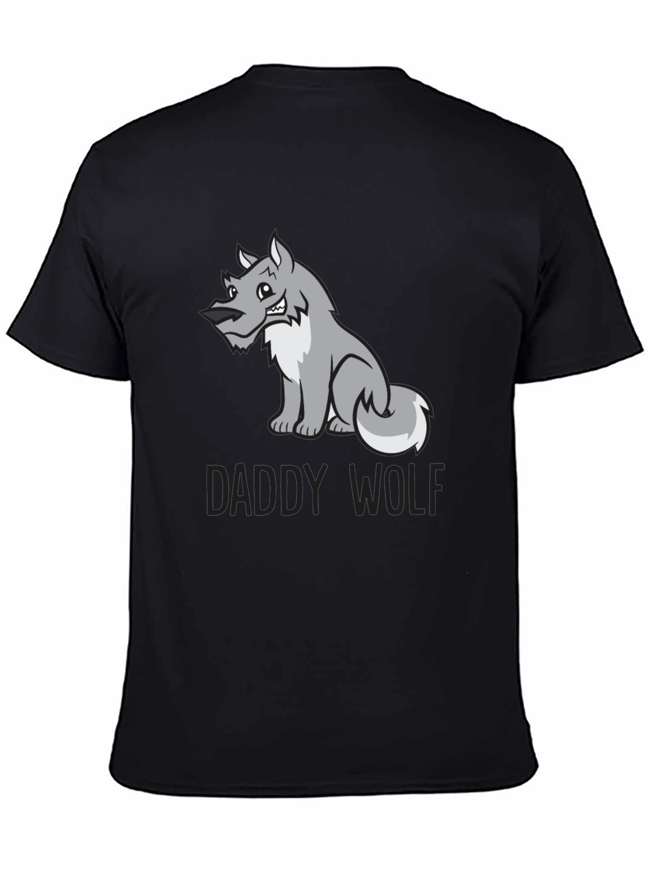 Daddy Wolf Graphic Tee - Soft Cotton Blend T-Shirt