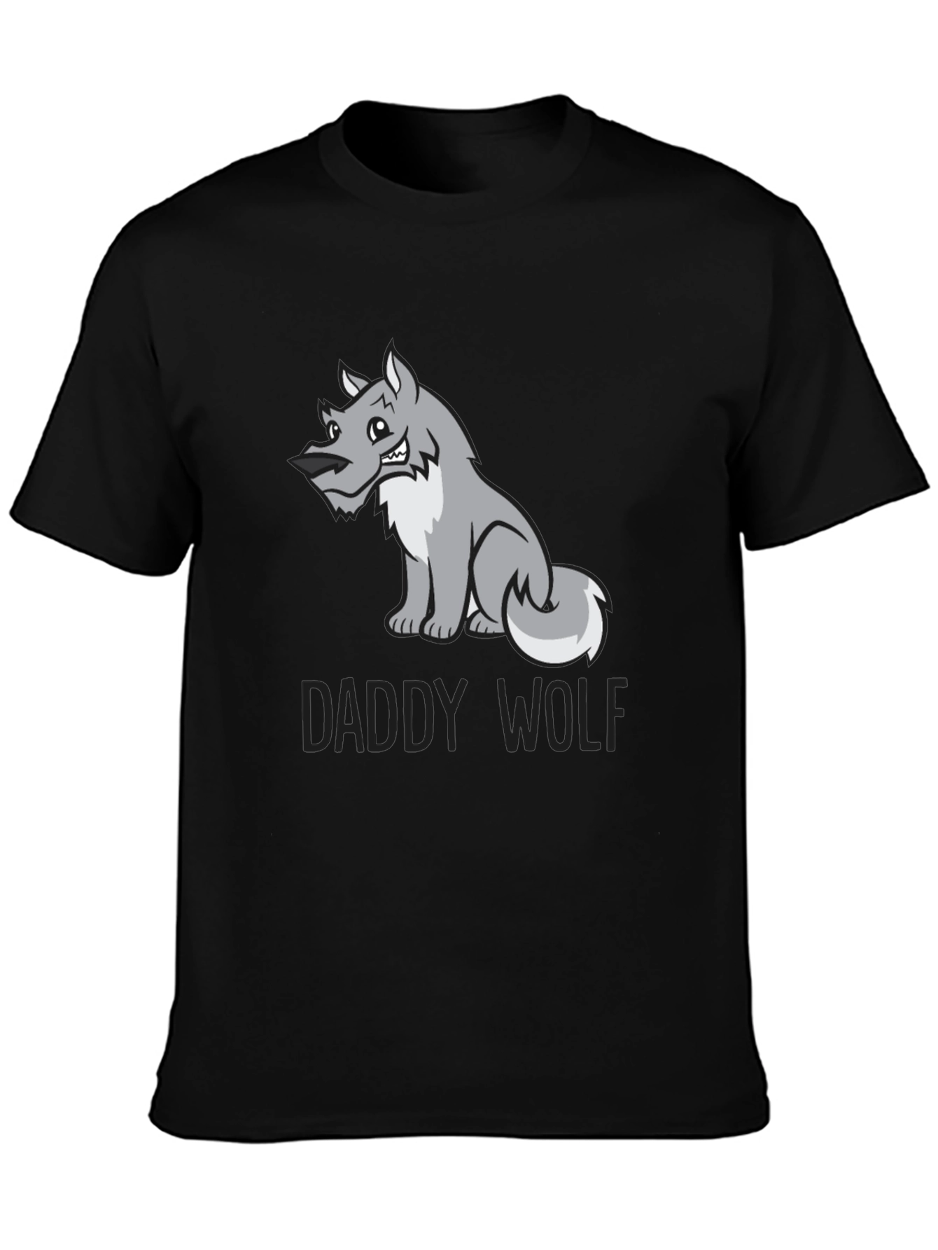 Daddy Wolf Graphic Tee - Soft Cotton Blend T-Shirt