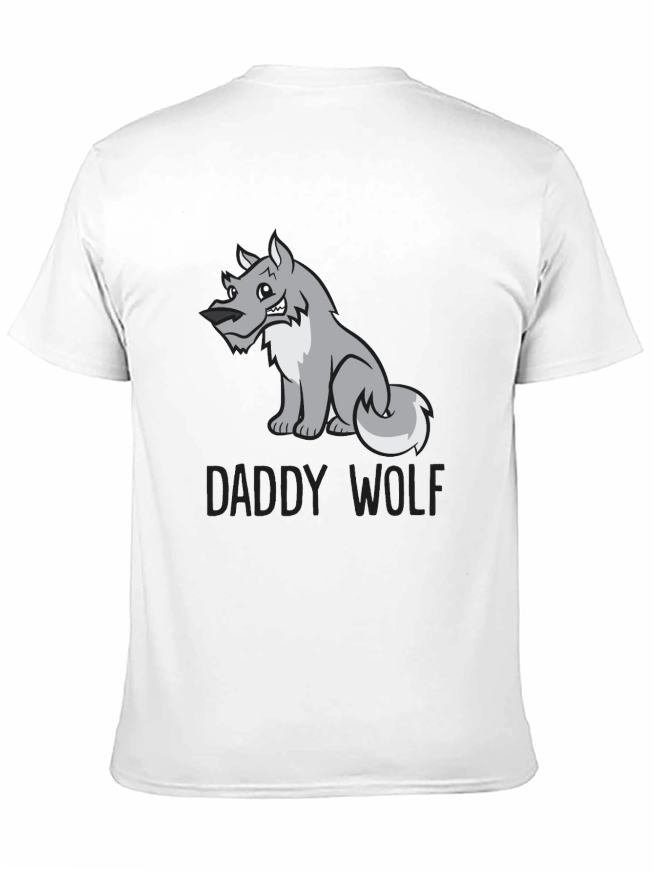 Daddy Wolf Graphic Tee - Soft Cotton Blend T-Shirt