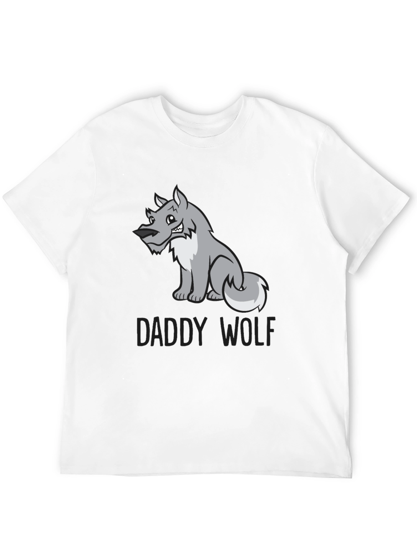 Daddy Wolf Graphic Tee - Soft Cotton Blend T-Shirt