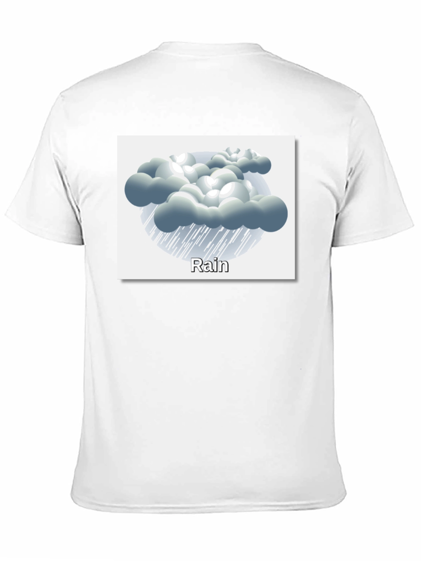 Rain Cloud Graphic Tee - Weather Theme Shirt
