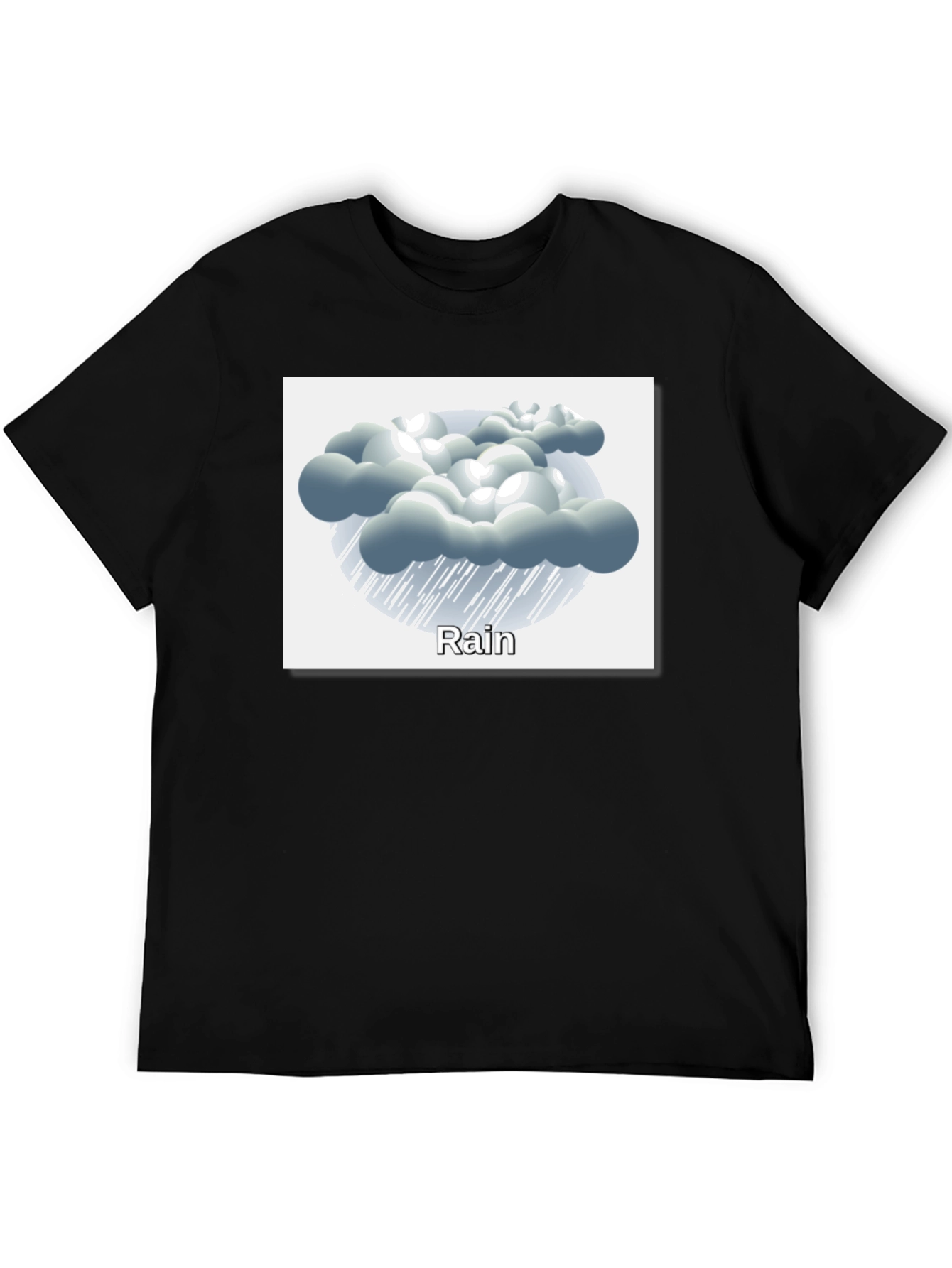 Rain Cloud Graphic Tee - Weather Theme Shirt