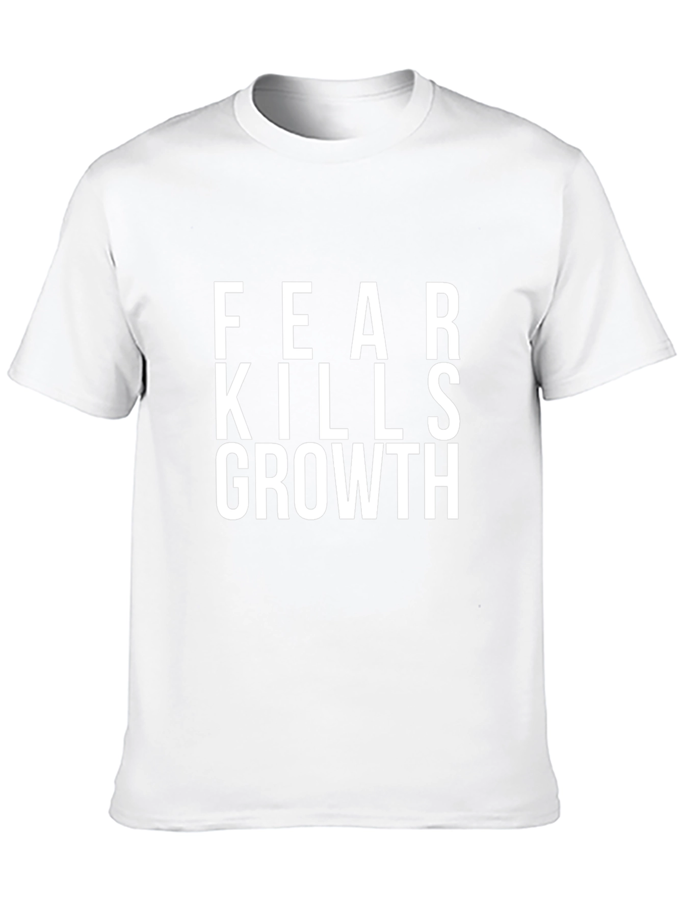 Fear Kills Growth Graphic T-Shirt - Black