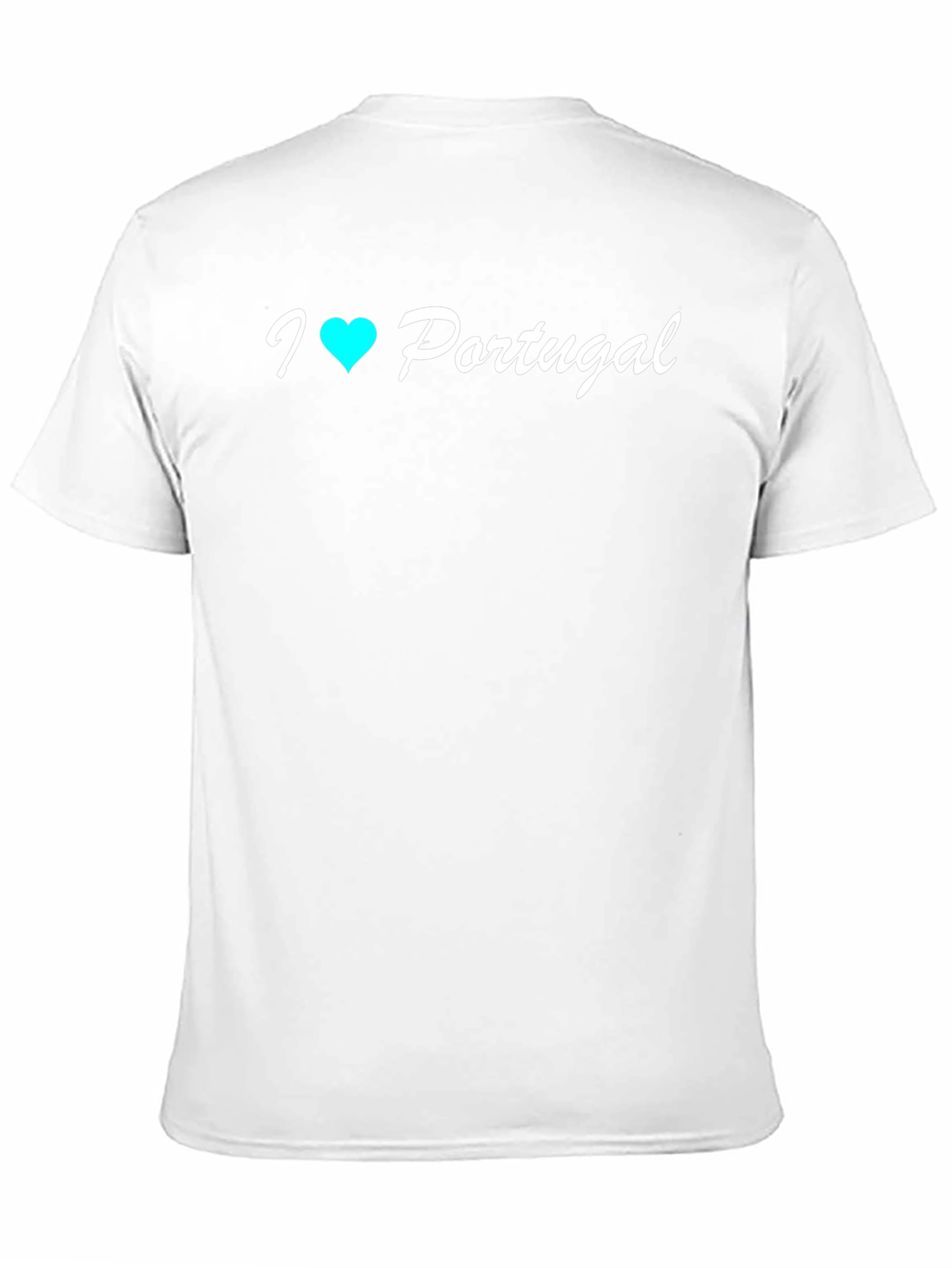 I Heart Portugal T-Shirt - Black Cotton Tee