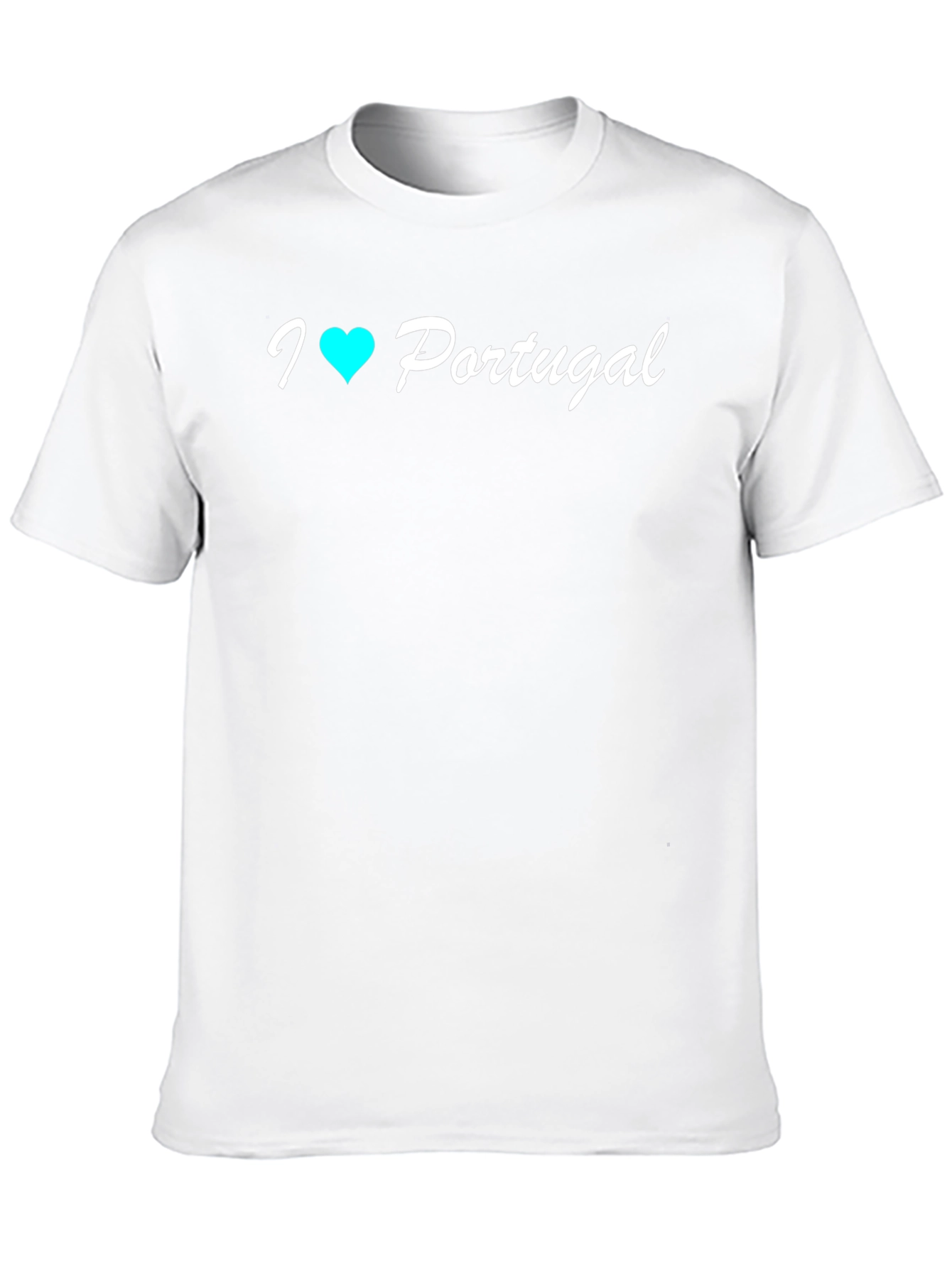 I Heart Portugal T-Shirt - Black Cotton Tee