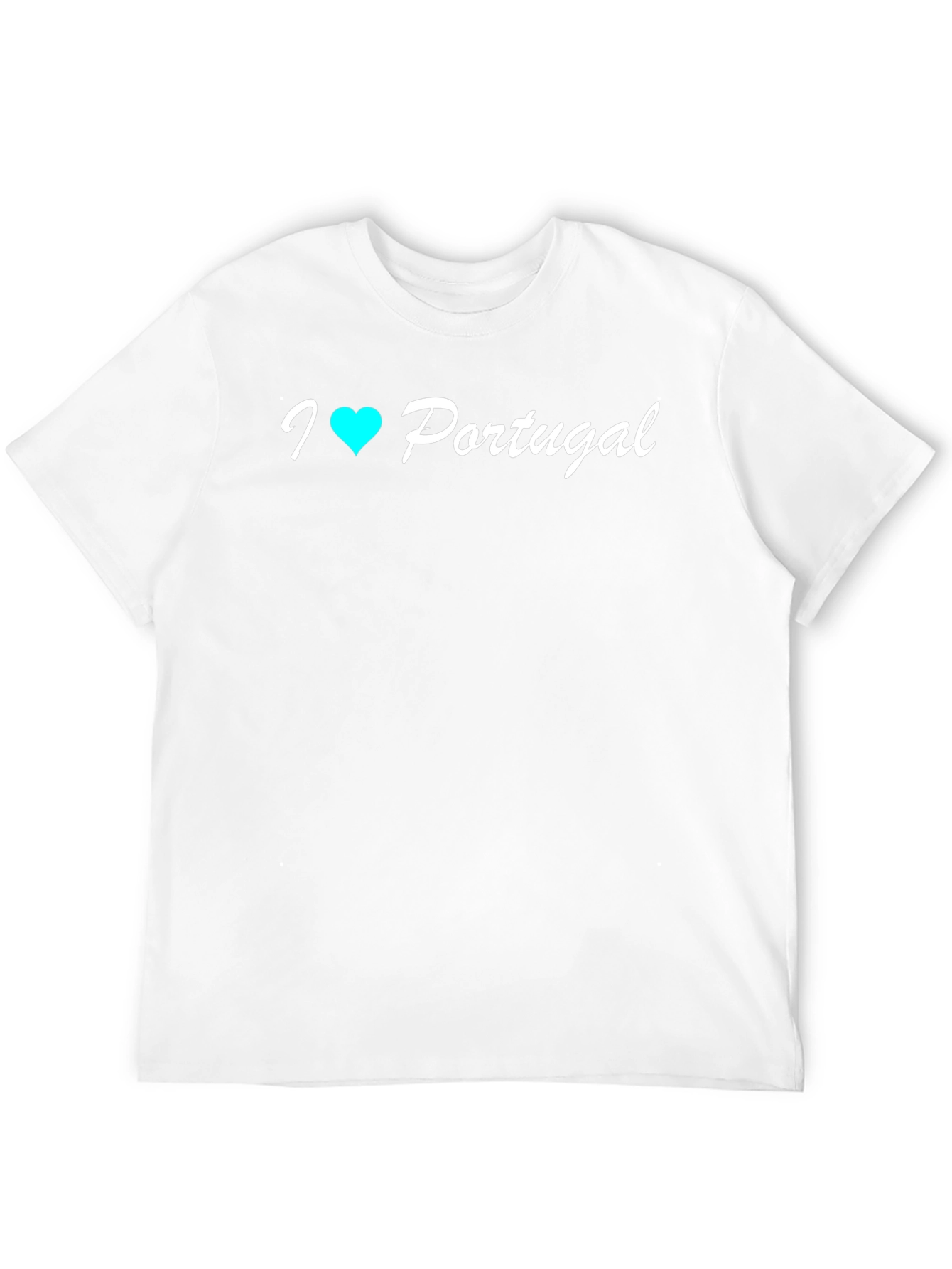 I Heart Portugal T-Shirt - Black Cotton Tee