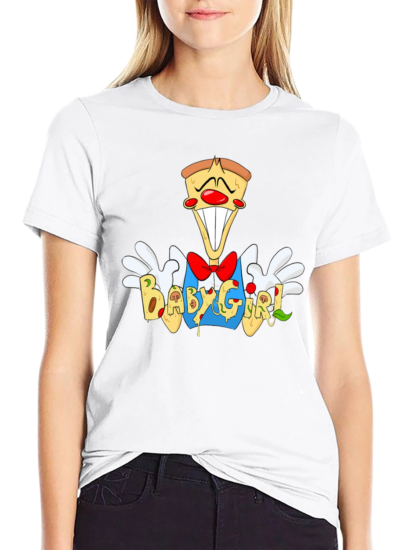 Pizza Clown Babygirl Graphic Tee - Unisex