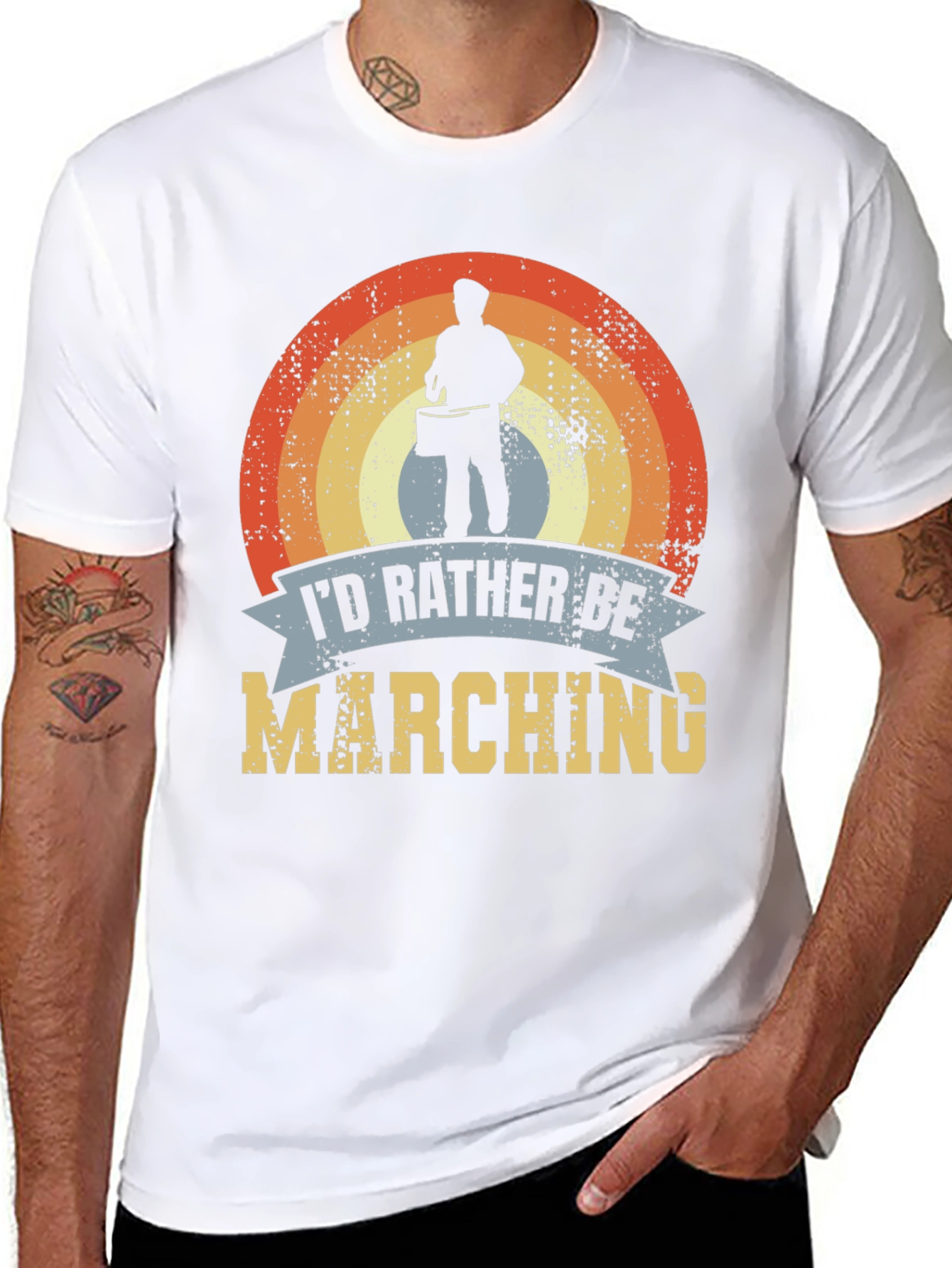 Marching Band T-Shirt: Id Rather Be Marching