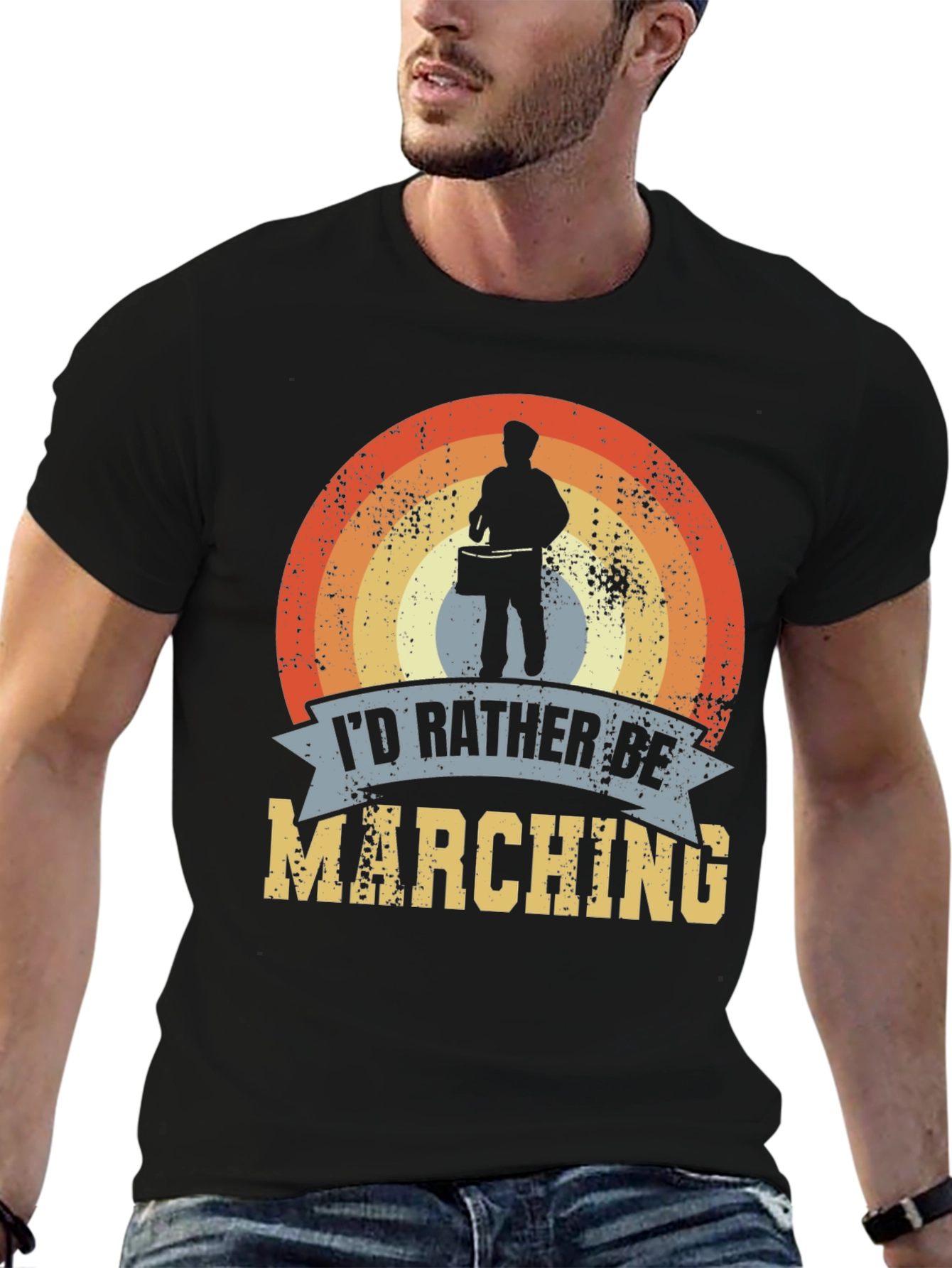 Marching Band T-Shirt: Id Rather Be Marching