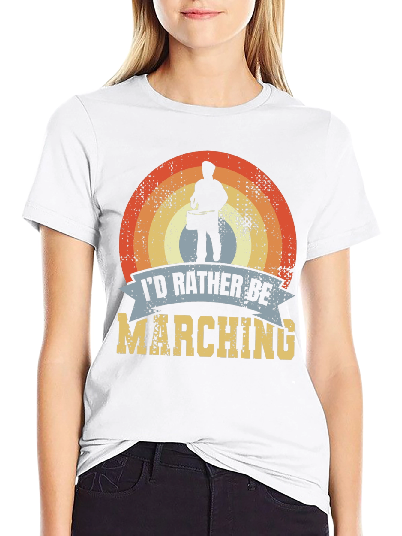 Marching Band T-Shirt: Id Rather Be Marching