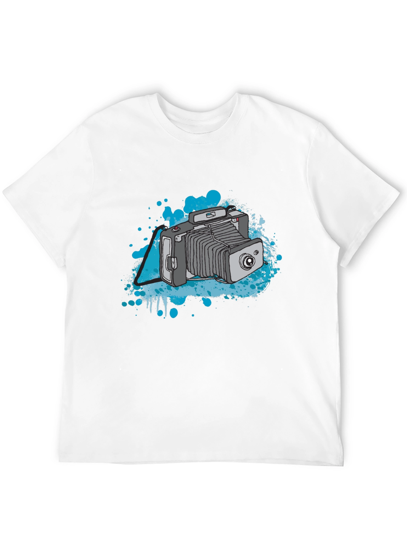 Retro Camera T-Shirt - Black Cotton Tee