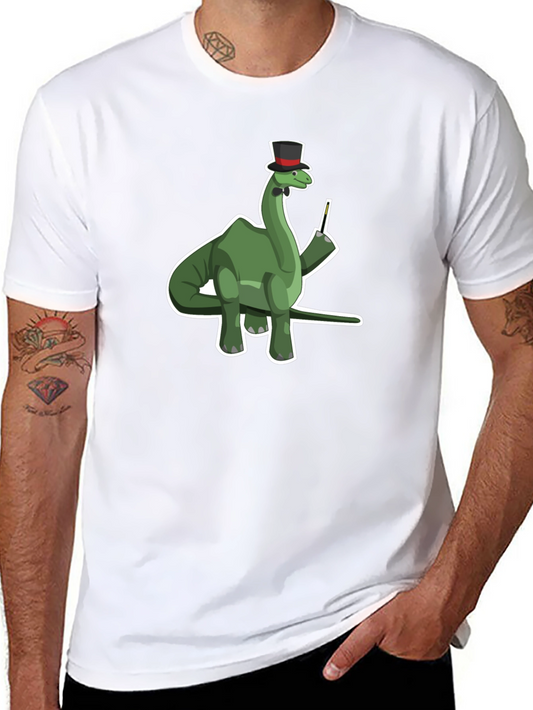 Dapper Dino T-Shirt - Gentleman Brontosaurus Tee