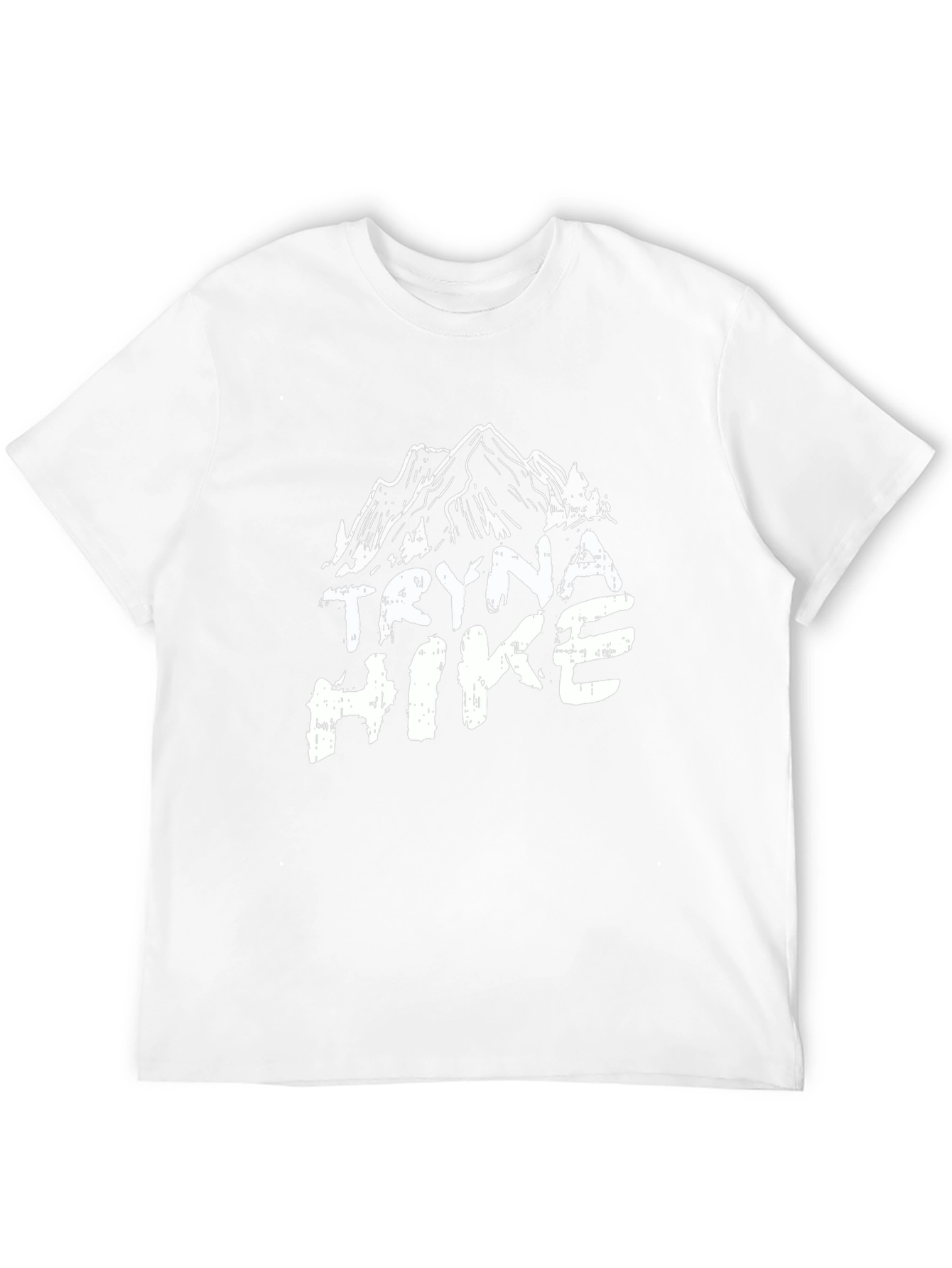 Tryna Hike Mountain Graphic Tee - Black