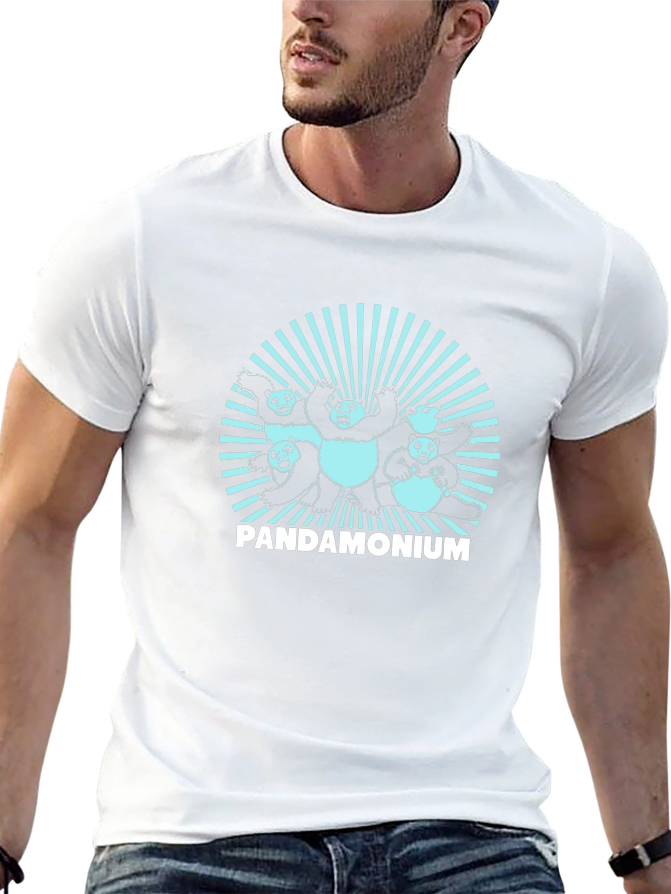 Pandamonium Graphic Tee - Cool Panda Design