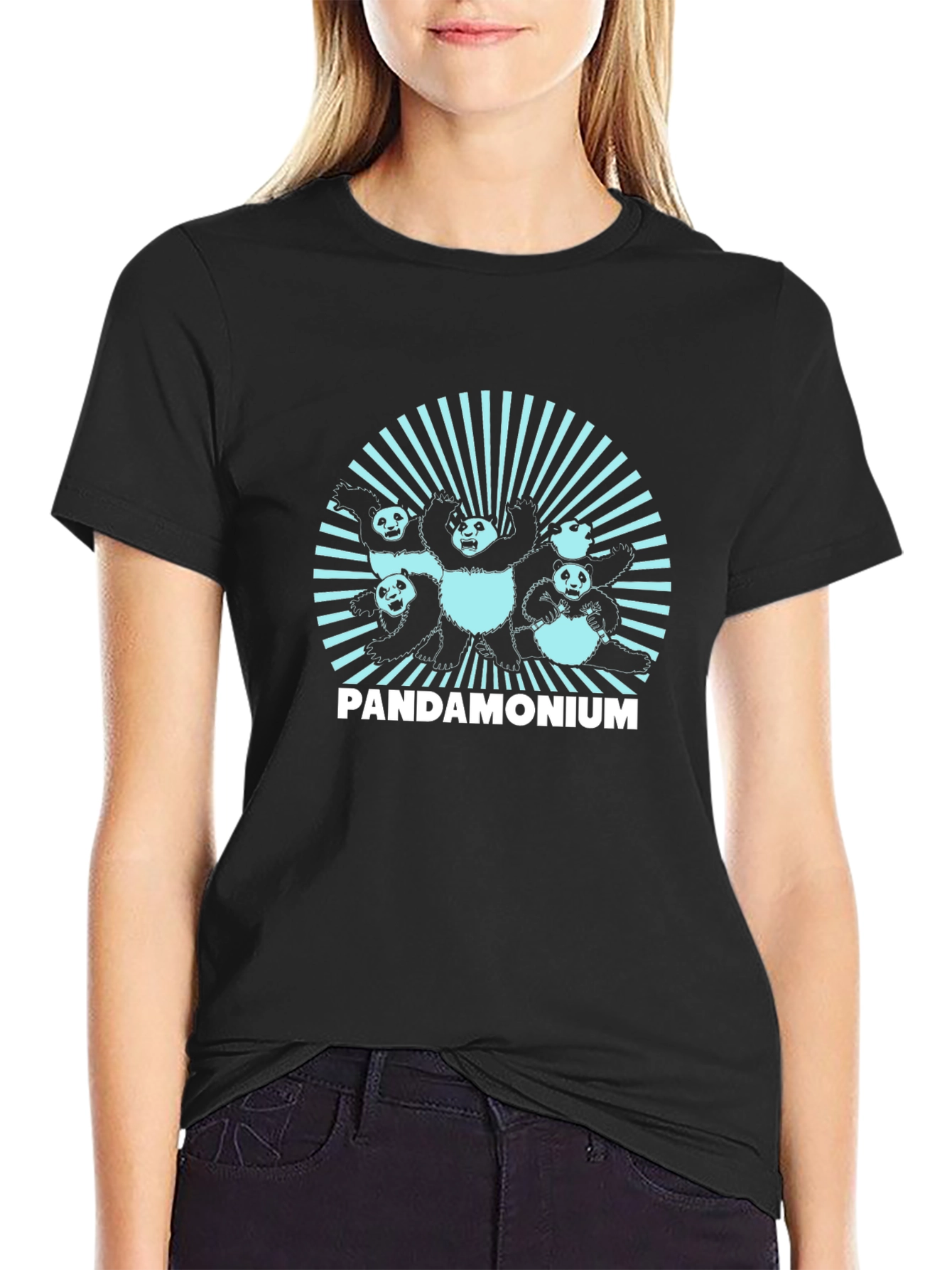 Pandamonium Graphic Tee - Cool Panda Design