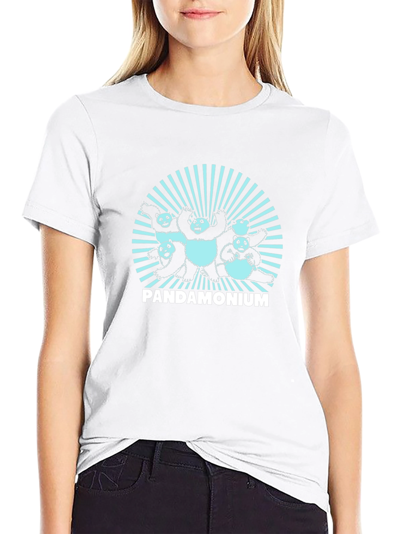 Pandamonium Graphic Tee - Cool Panda Design