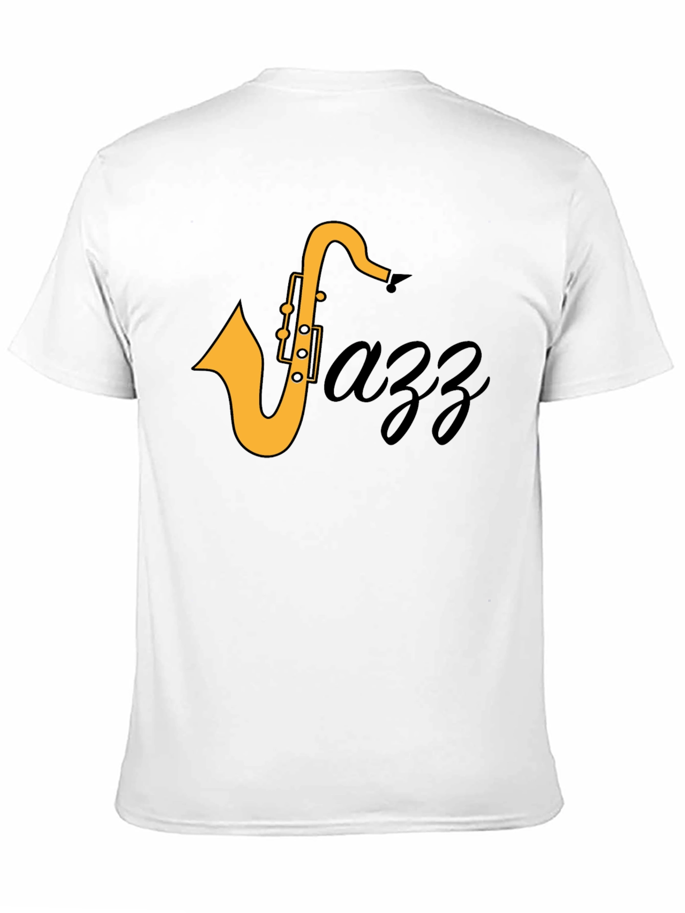 Jazz Saxophone Graphic T-Shirt - Black