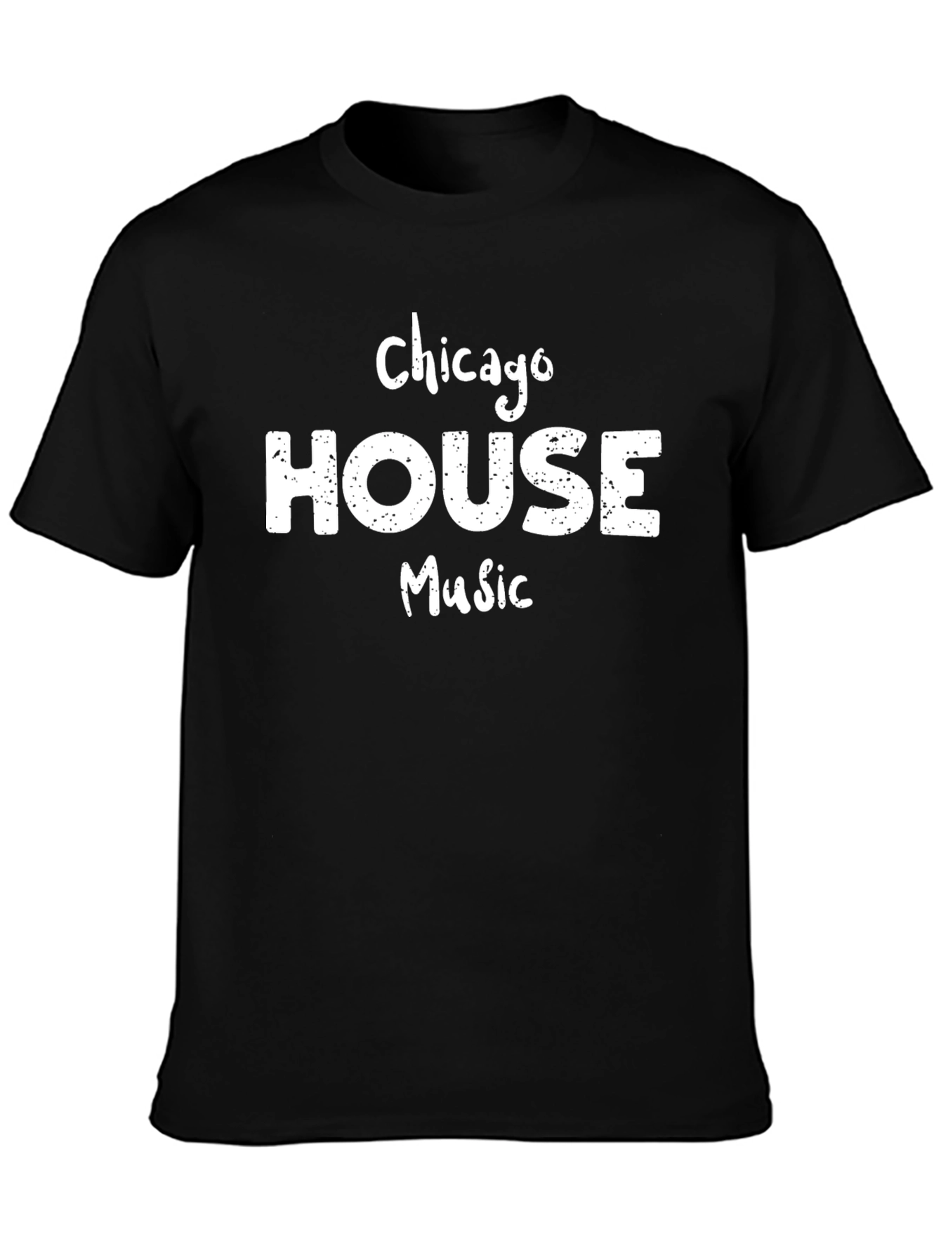 Chicago House Music Graphic T-Shirt - Black