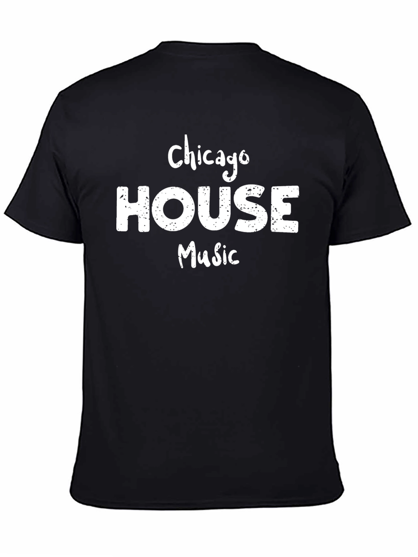 Chicago House Music Graphic T-Shirt - Black
