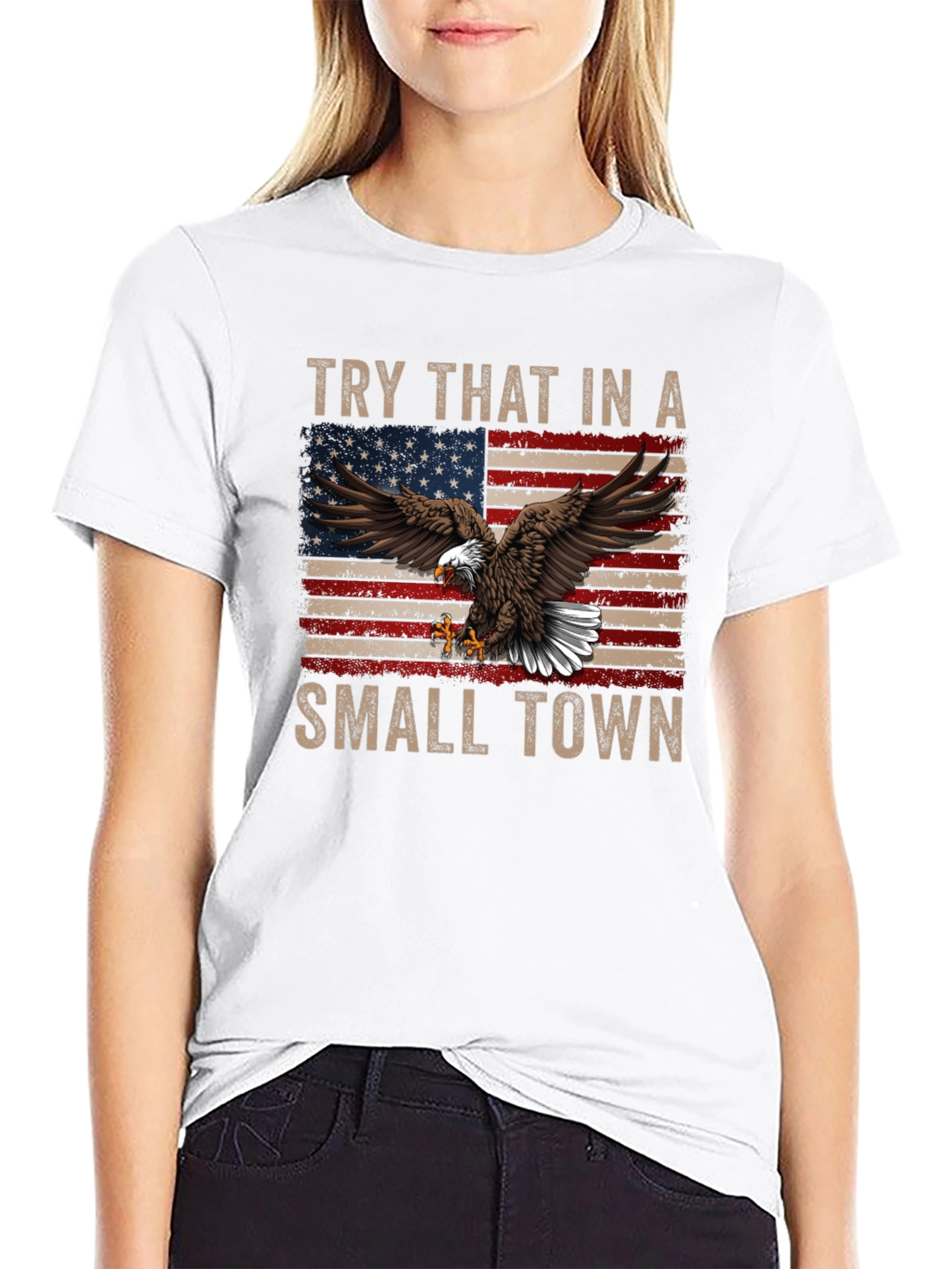 American Eagle Small Town Graphic Tee