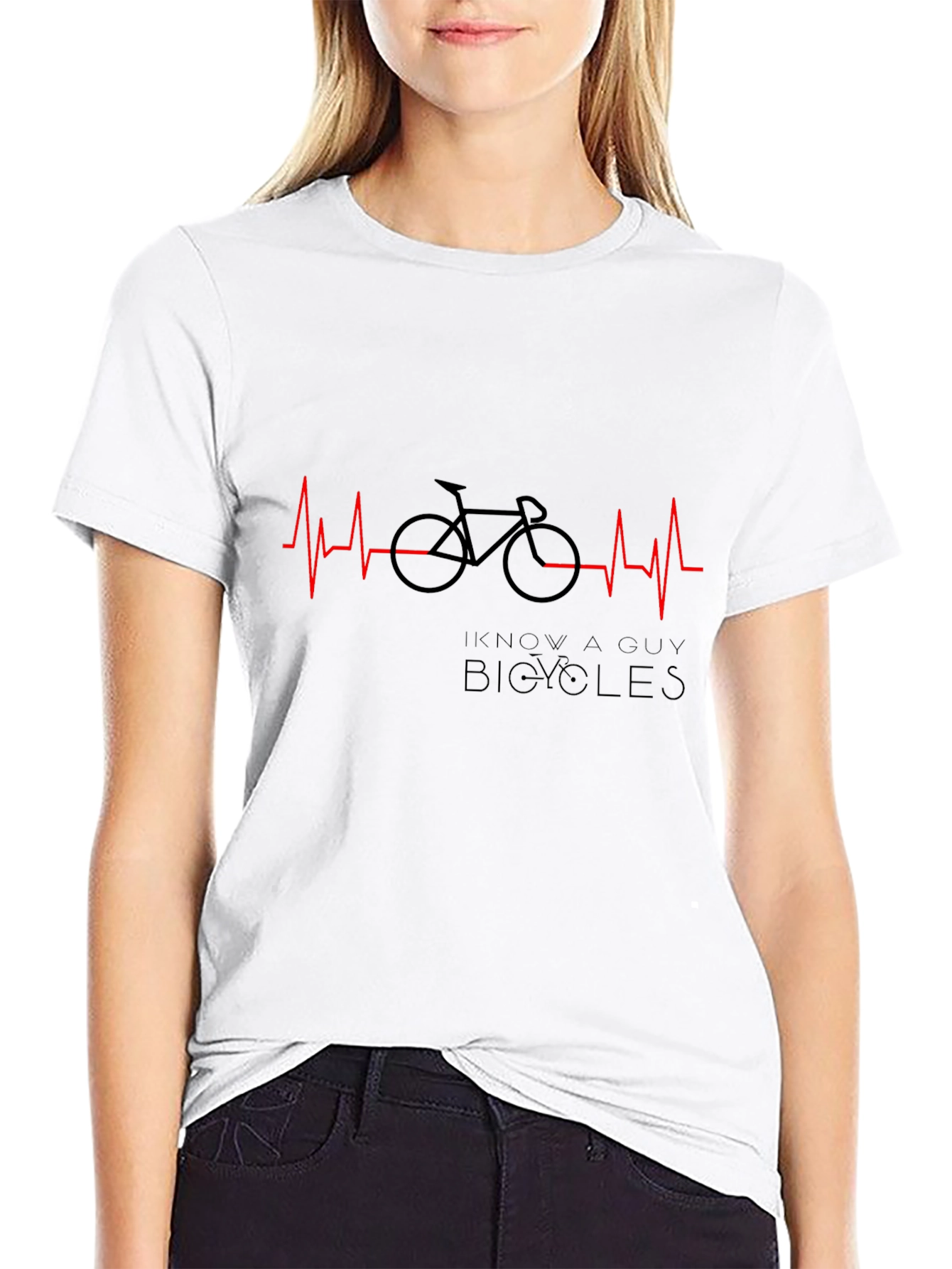 I Know A Guy Bicycles Graphic Tee - Black