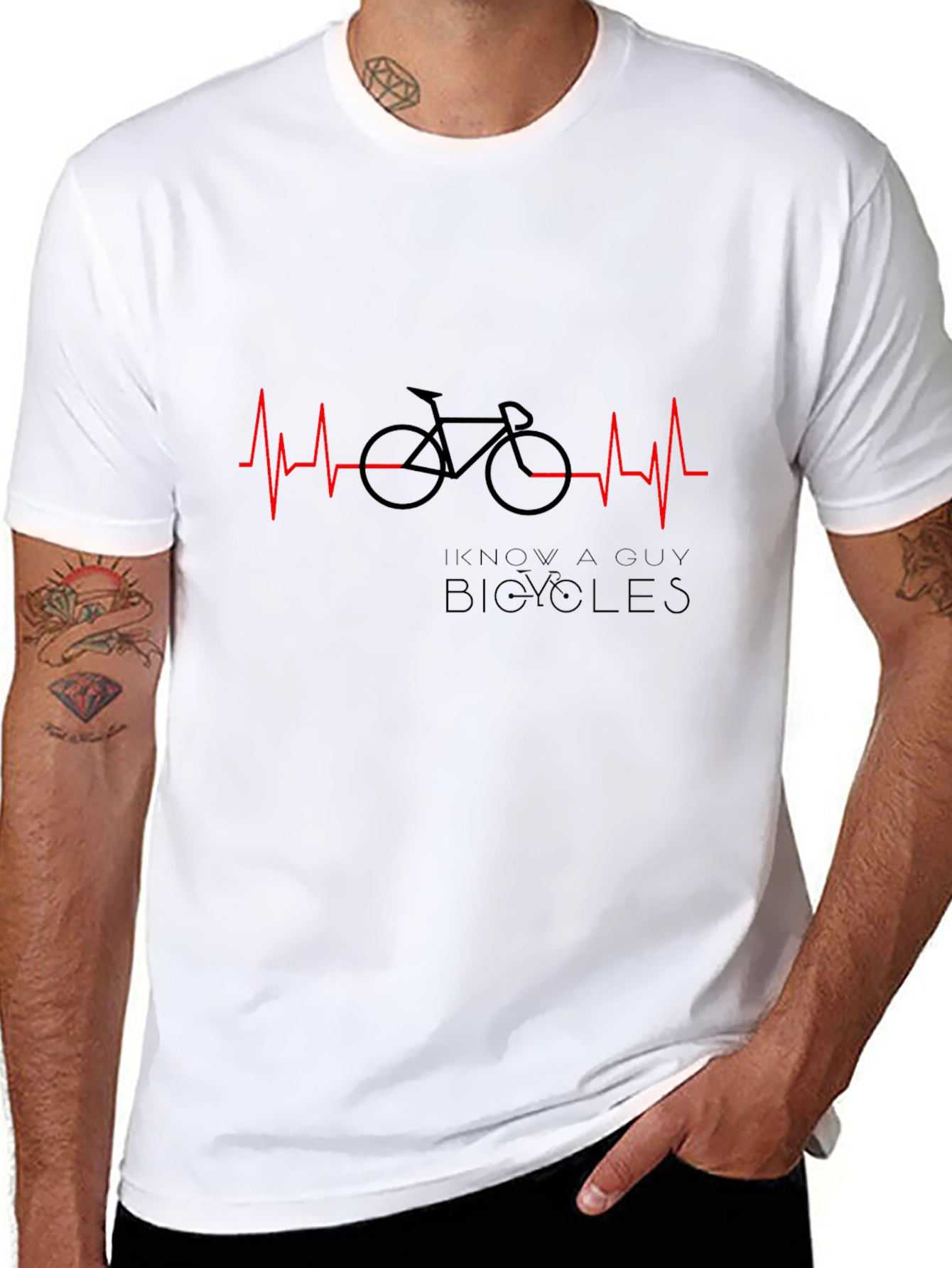 I Know A Guy Bicycles Graphic Tee - Black
