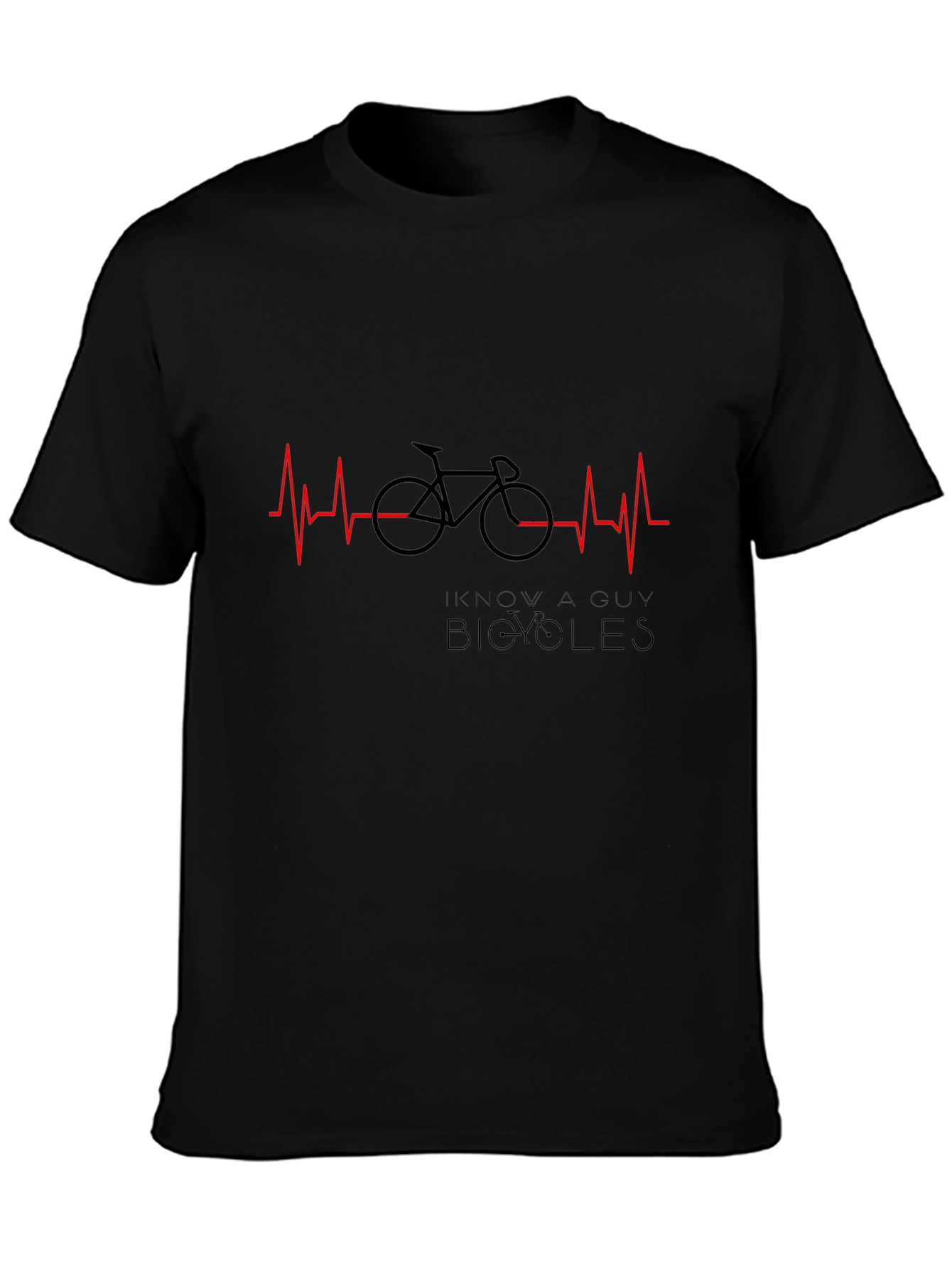 I Know A Guy Bicycles Graphic Tee - Black