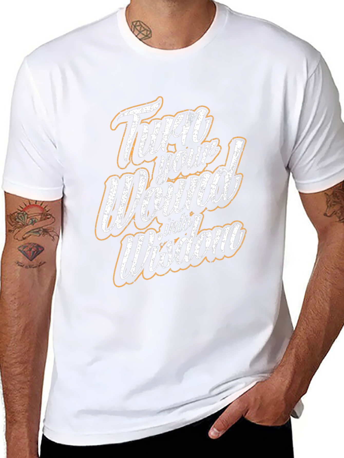 Turn Your Wound Into Wisdom Black Graphic Tee